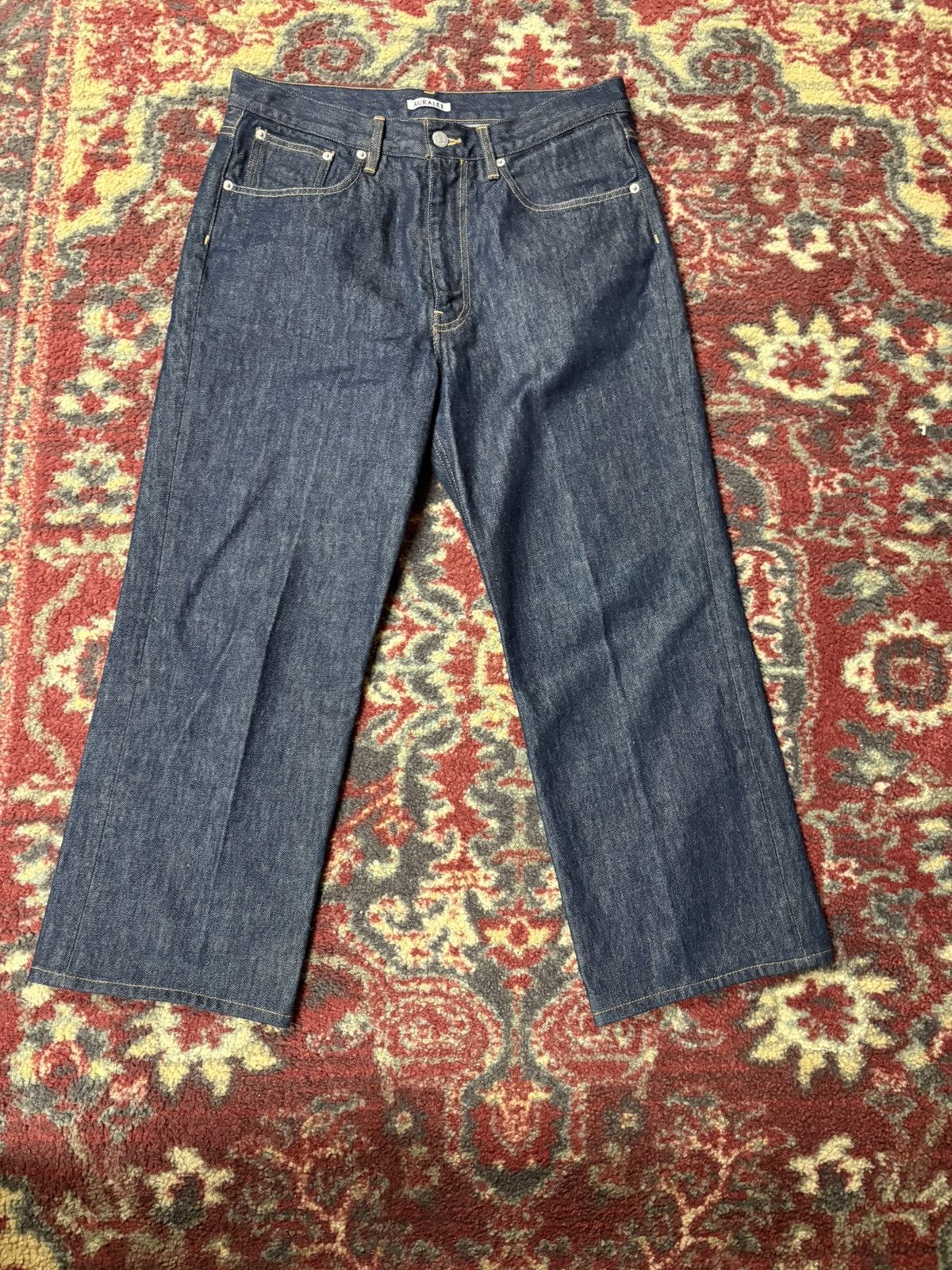Auralee Auralee 24AW Heavy Faded Painter Black Size 5 | Grailed