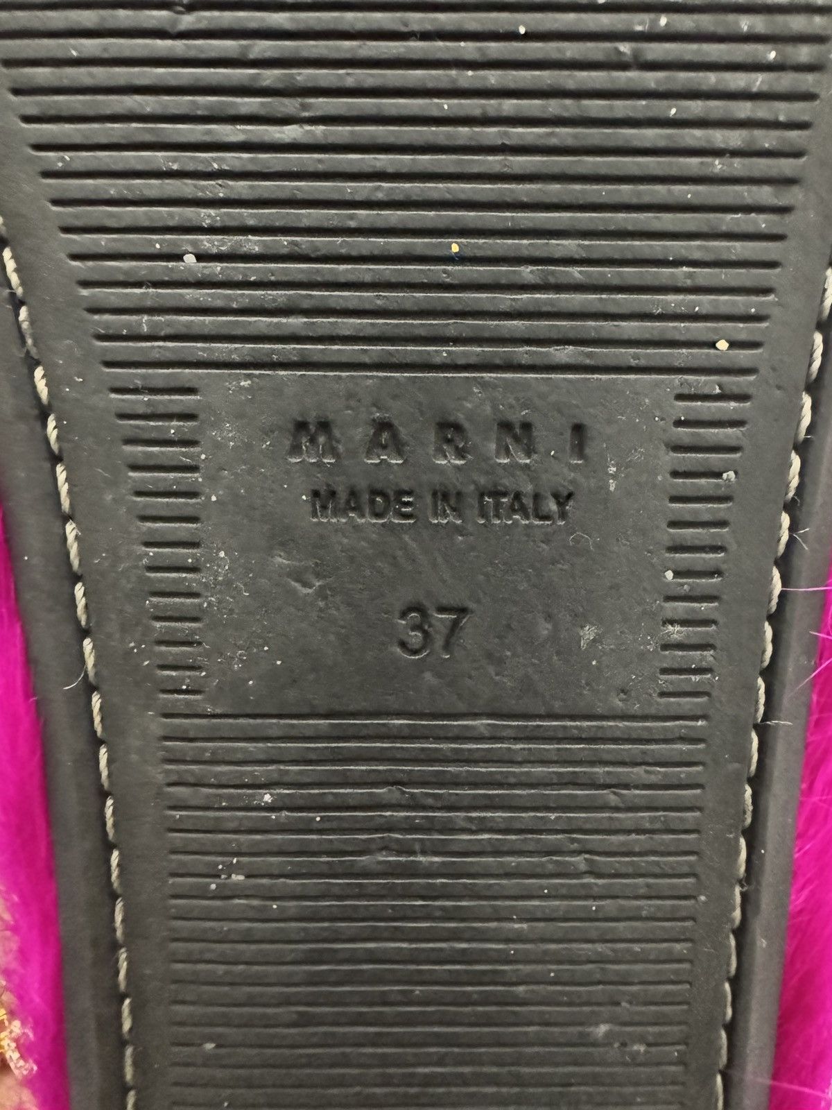 Marni Marni Hot Pink Fur Slides Size US 7 / IT 37 - 3 Thumbnail