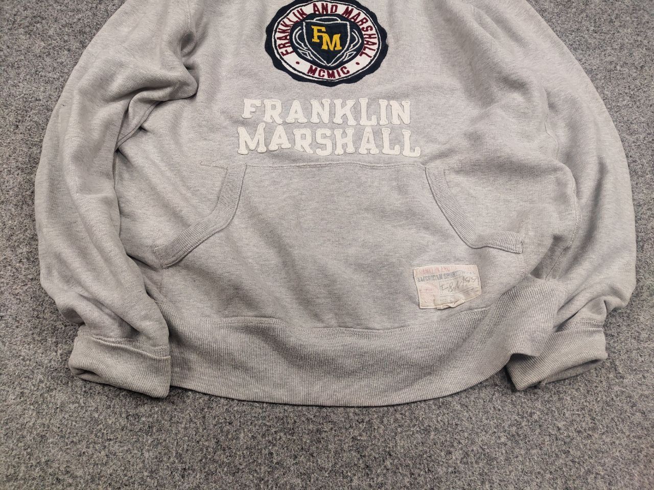 Franklin & Marshall Franklin & Marshall Italy vintage logo distressed Hoodie Size US XL / EU 56 / 4 - 6 Thumbnail