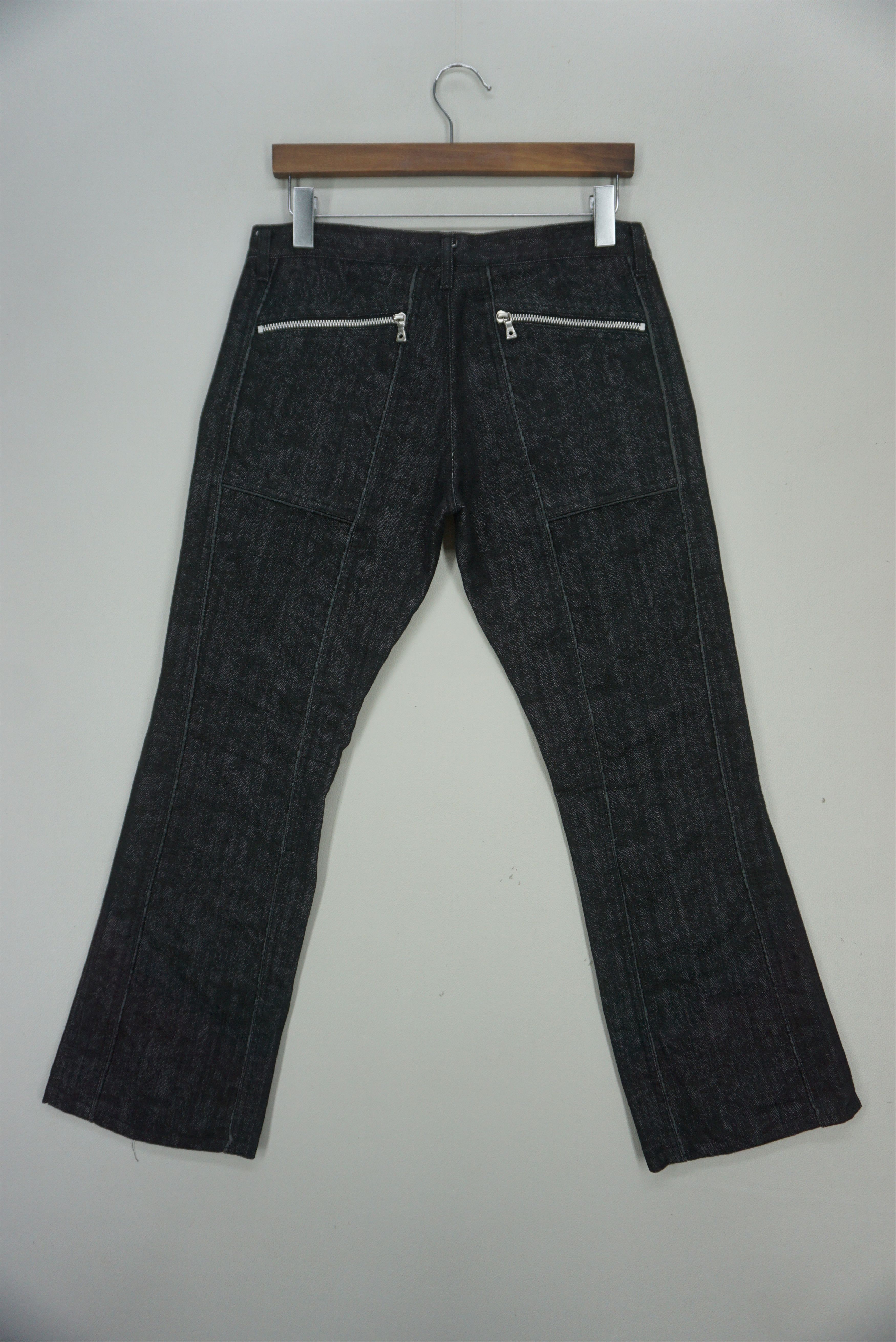 image of Rockers Semantic Design Bondage Bootcut Punk Emo Multi Zipper in Black, Men's (Size 32)