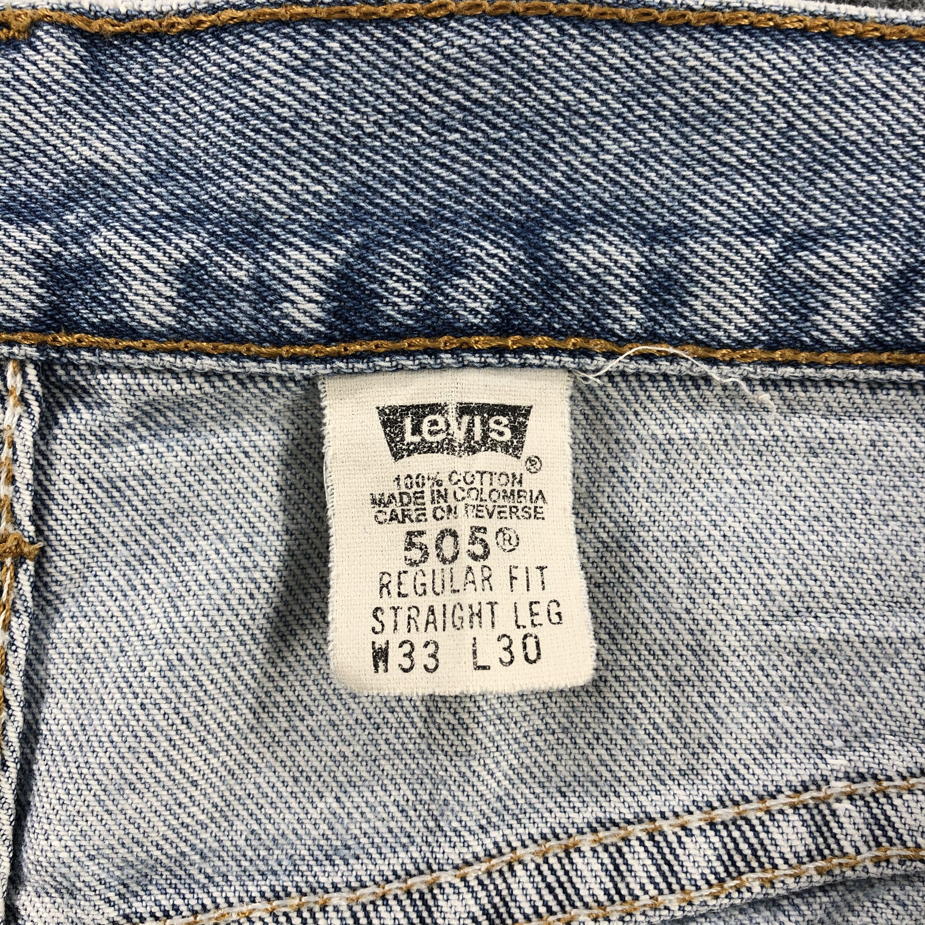 Levi's 90s Vintage Light Washed Levis 505 Jeans-J974 Size US 33 - 11 Thumbnail