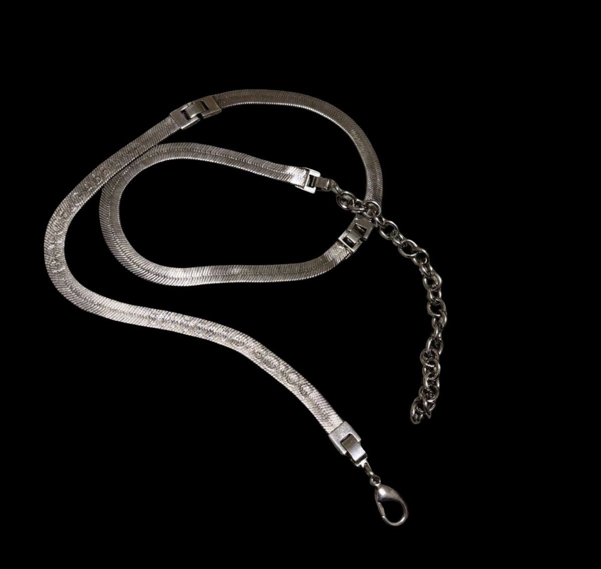 Dolce & Gabbana Dolce&Gabbana Embossed Logo Herringbone Wrap Necklace Size ONE SIZE - 1 Thumbnail
