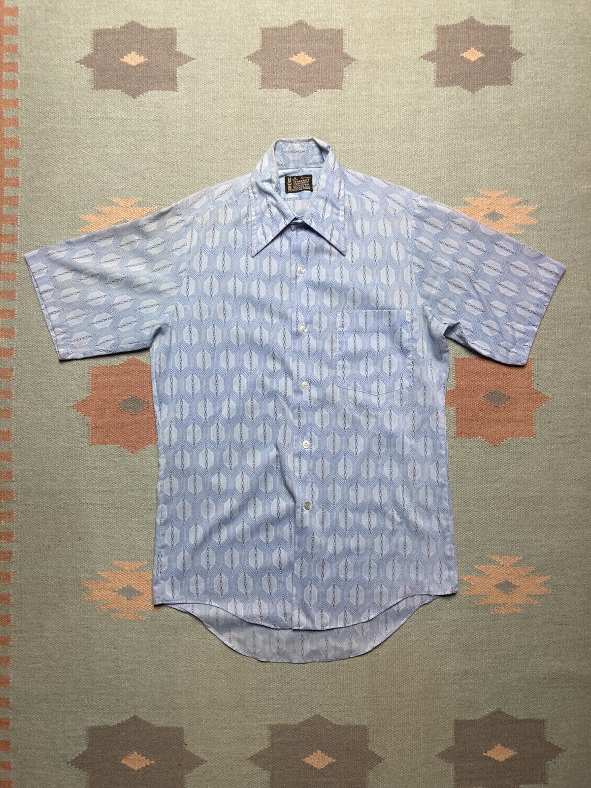 Vintage VTG 60s button shirt Penney’s Towncraft rockabilly small Size US S / EU 44-46 / 1 - 1 Thumbnail