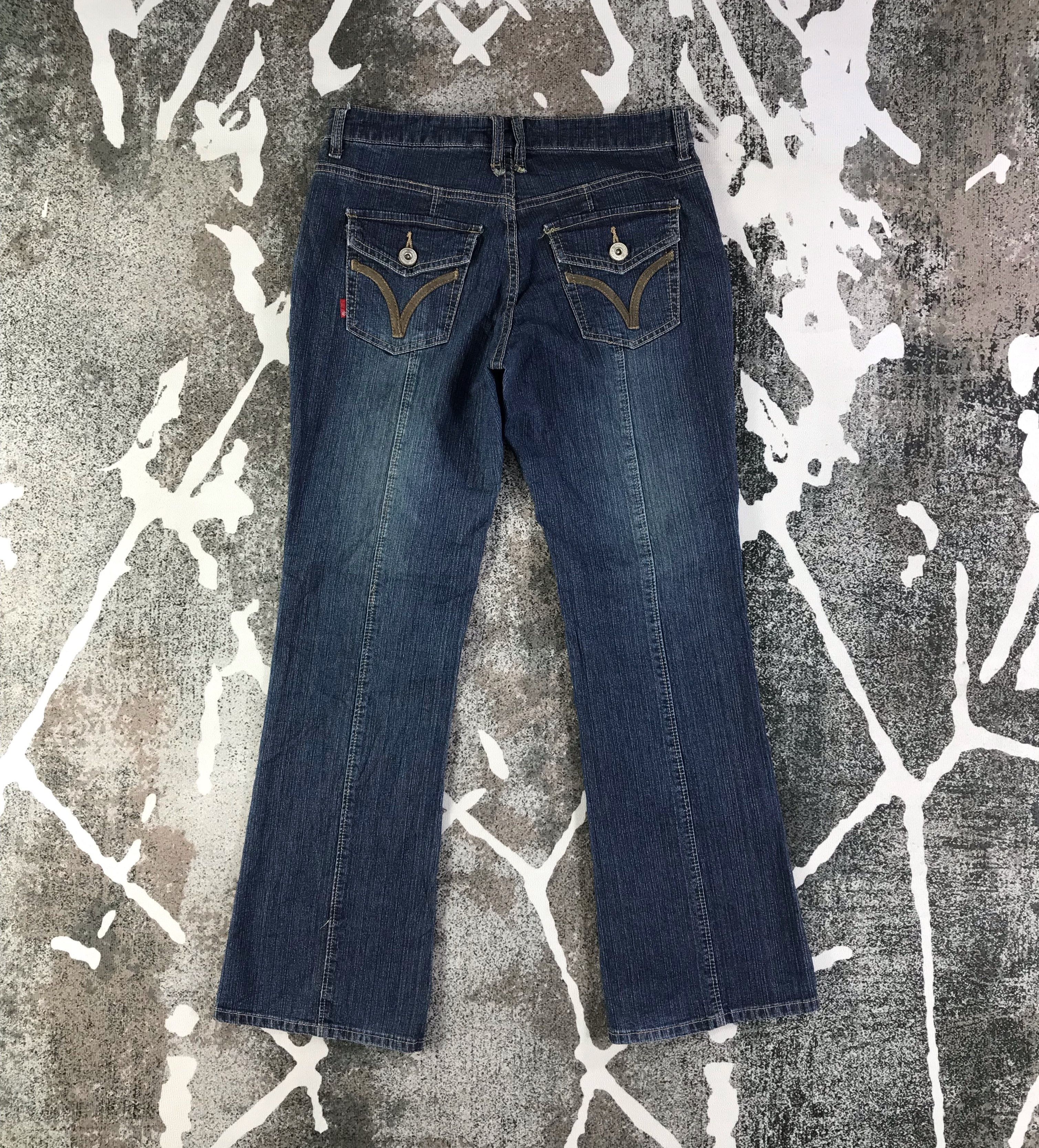 Japanese Brand Japanese Brand Advantage Jeans Blue Flare Denim KJ1813 Size 30" / US 8 / IT 44 - 2 Thumbnail