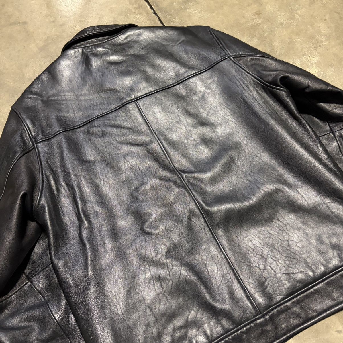 Wilsons Leather Vintage Wilsons Leather Bomber Jacket Moto Biker Grunge 90s Size US L / EU 52-54 / 3 - 8 Thumbnail