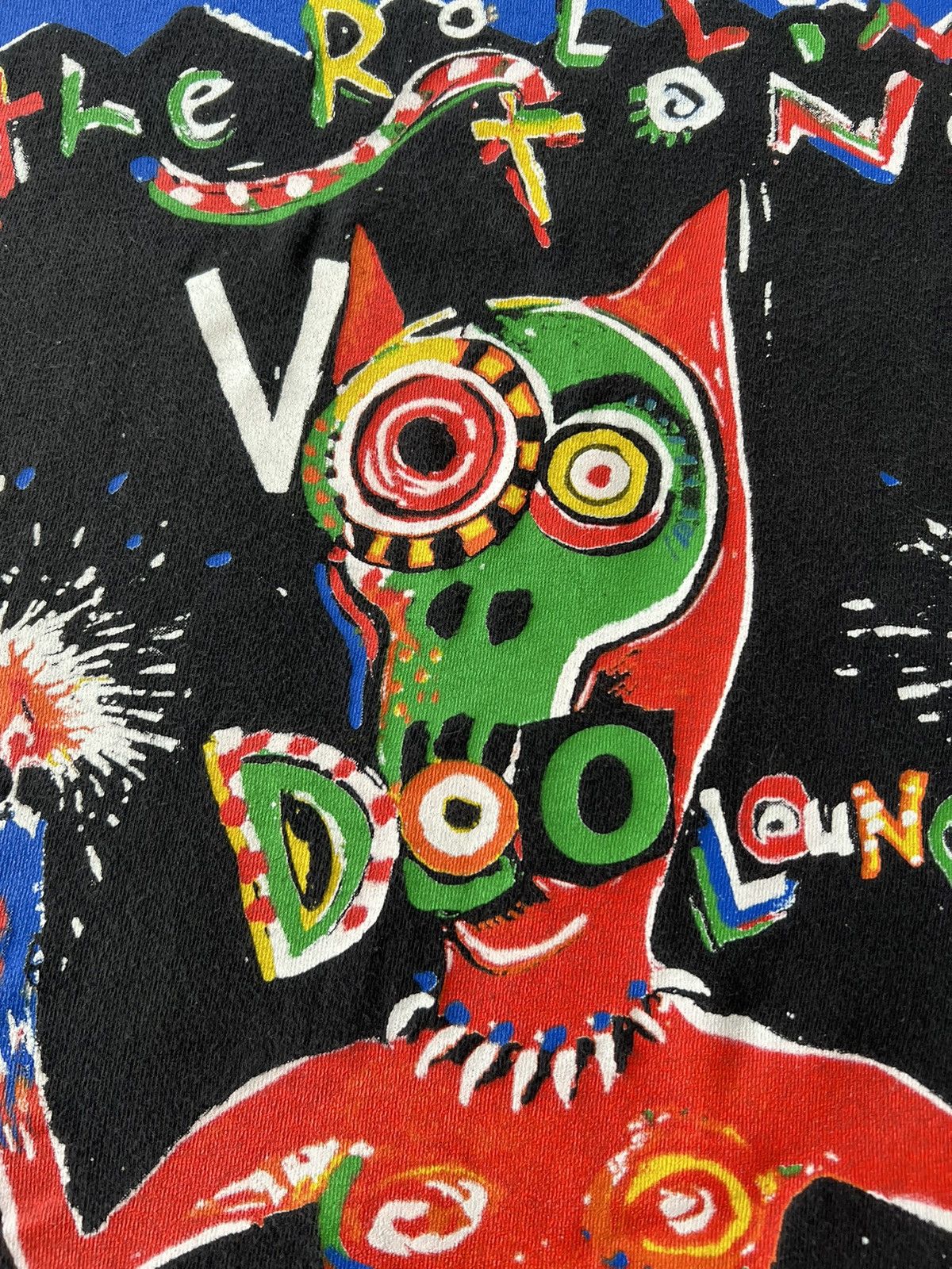 Band Tees Vintage 1995 The Rolling Stones Voodoo Lounge Black T-shirt Size US XL / EU 56 / 4 - 6 Thumbnail