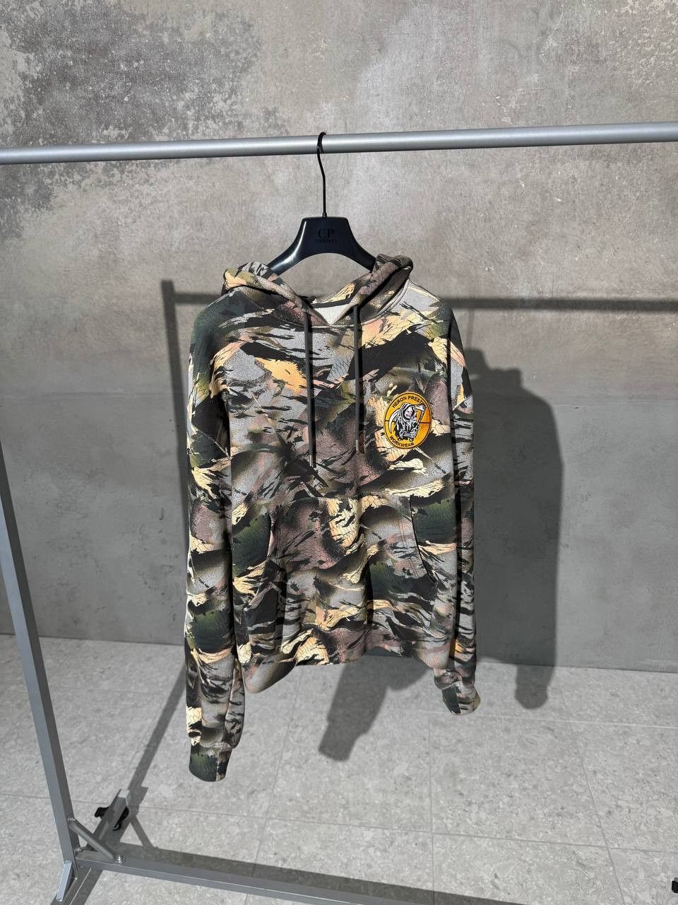 Heron Preston Camo Flaming Hoodie