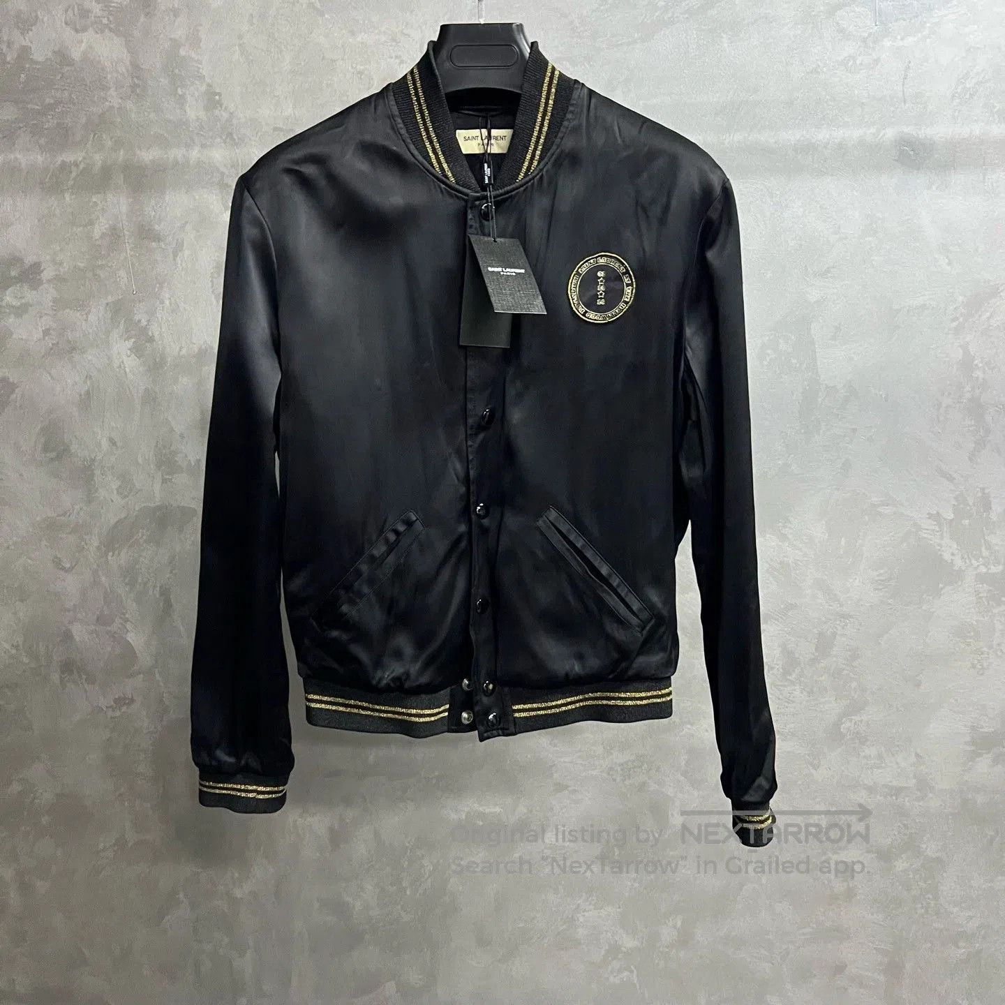 Saint Laurent Paris Saint Laurent Classic Black Baseball Jacket. Size US S / EU 44-46 / 1 - 1 Thumbnail