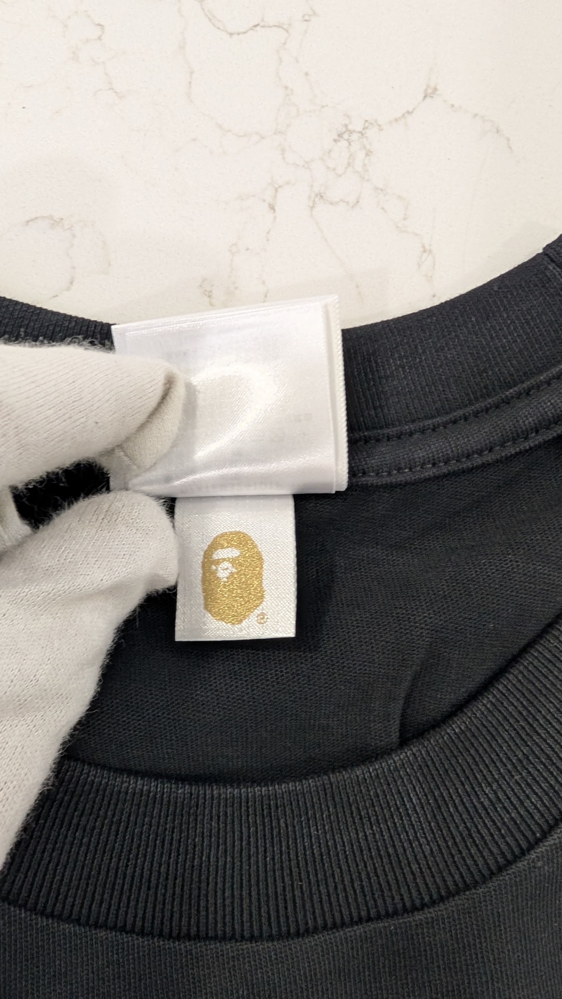 Bape BAPE Wrinkle Logo T Shirt XL Size US XL / EU 56 / 4 - 11 Thumbnail