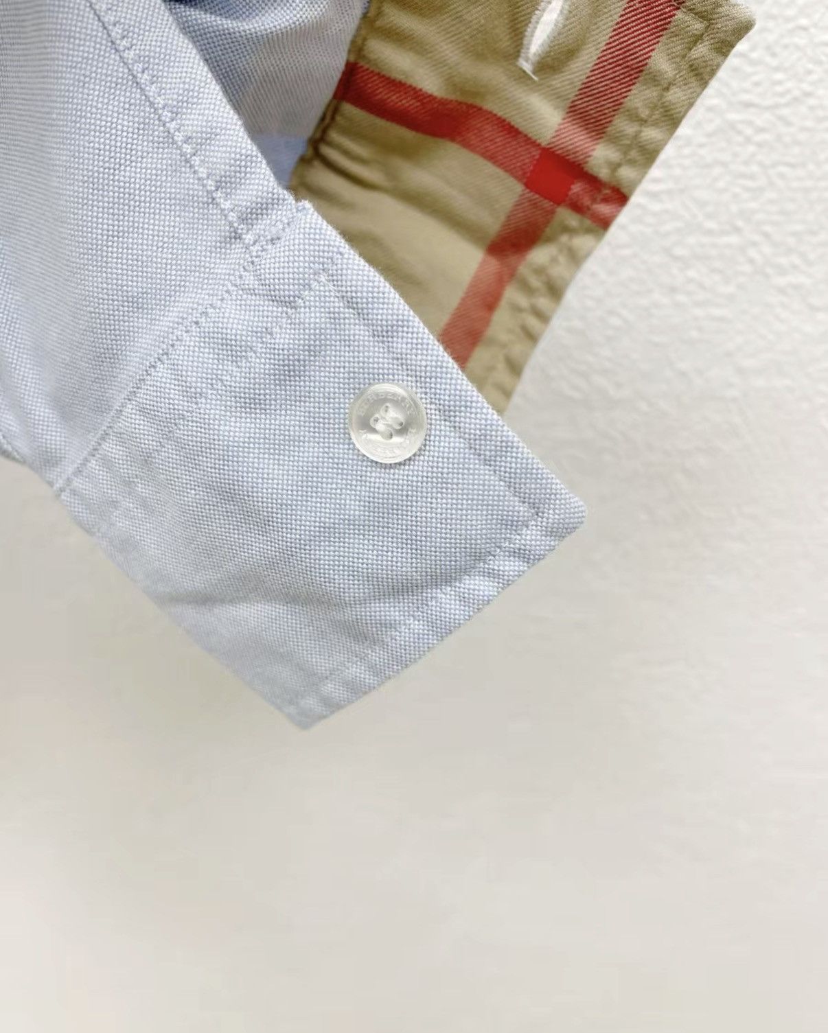 Burberry BURBERRY 100% Cotton Long Sleeve Shirt J30 Size US S / EU 44-46 / 1 - 5 Thumbnail