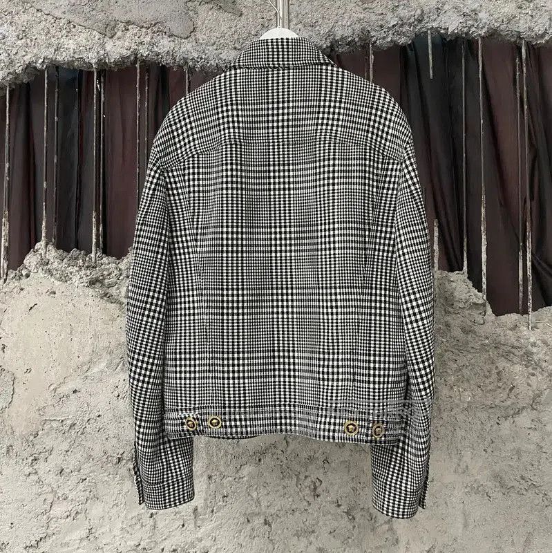 Versace Versace Women's Gray Checkered Jacket . Size XXS / US 00 / IT 34 - 2 Thumbnail