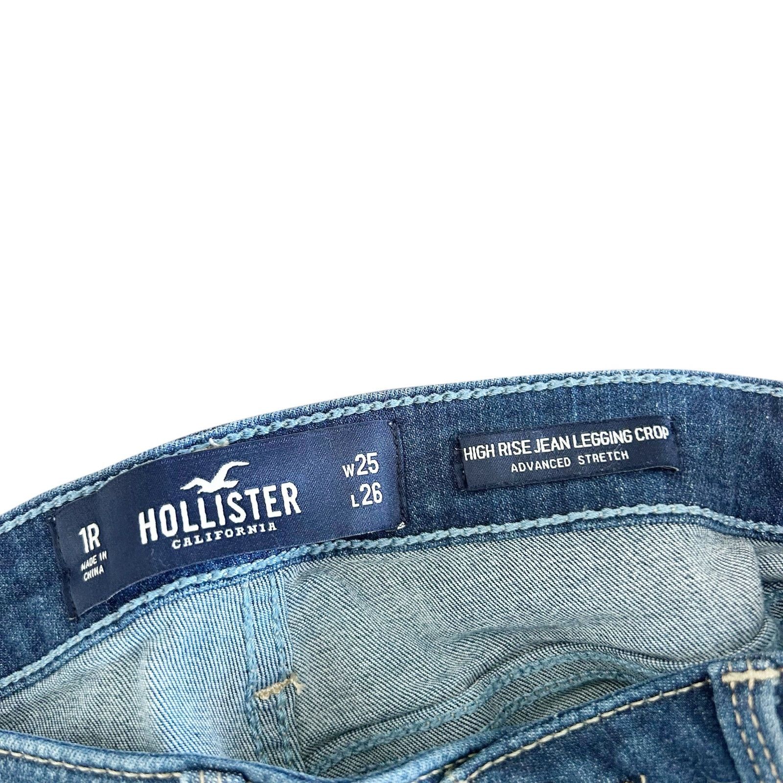 Hollister Hollister High Rise Jean Legging Cropped Jeans Sz 25 Size 25" / US 0 / IT 36 - 2 Thumbnail