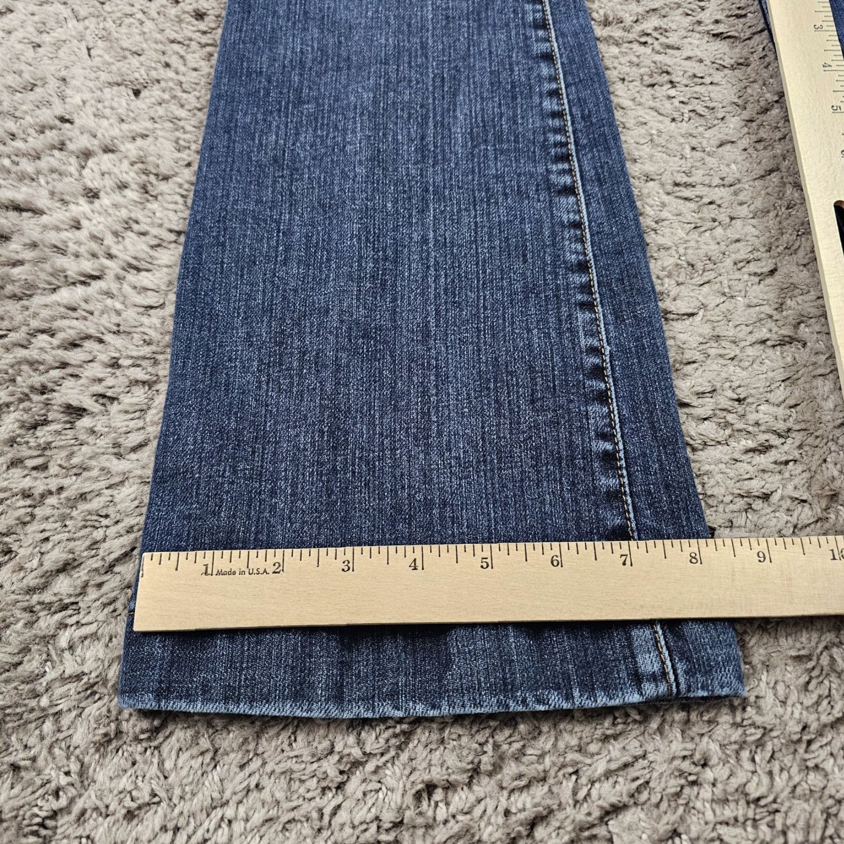 Gap GAP Jeans Womens Flared Regular Denim 26x30 Dark Blue Stretch 1R/26x30 Canada Women Jeans Size 25" / US 0 / IT 36 - 7 Thumbnail