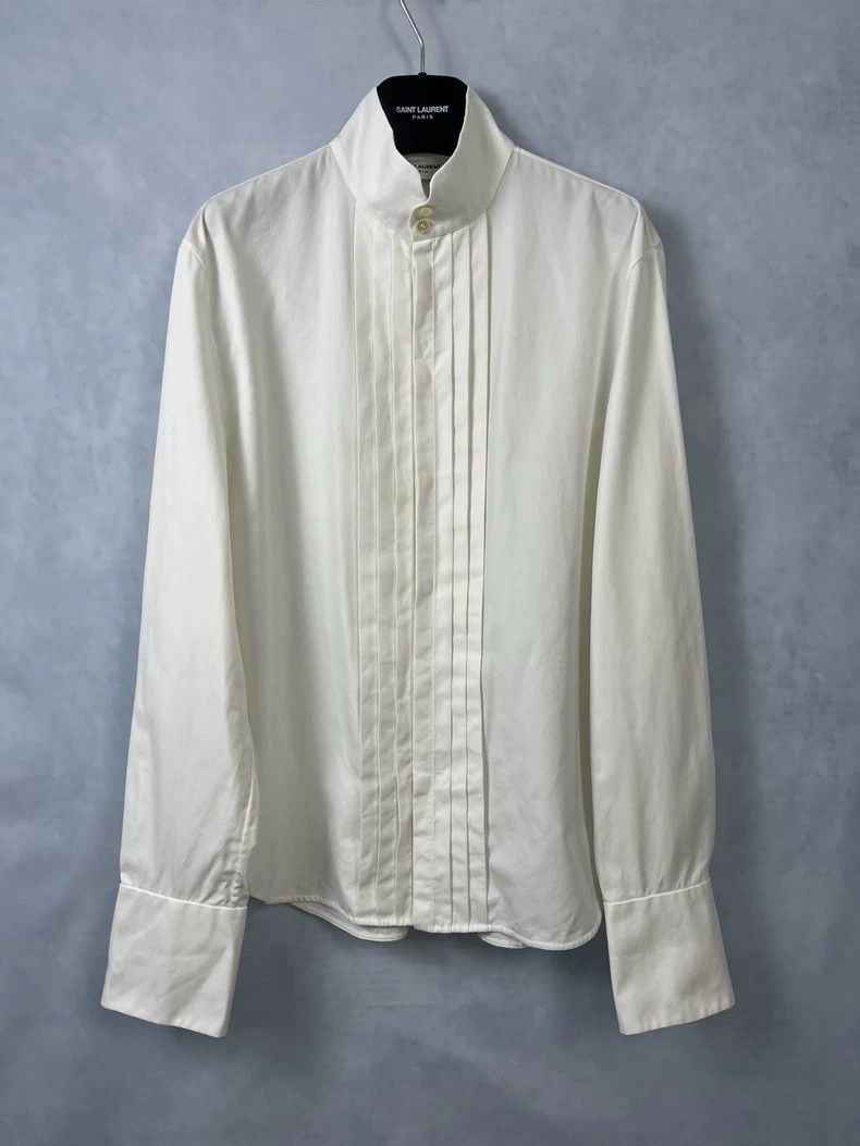Saint Laurent Paris saint laurent paris size 39 24ss White Organ Shirt 2503-Nex Size US M / EU 48-50 / 2 - 1 Thumbnail