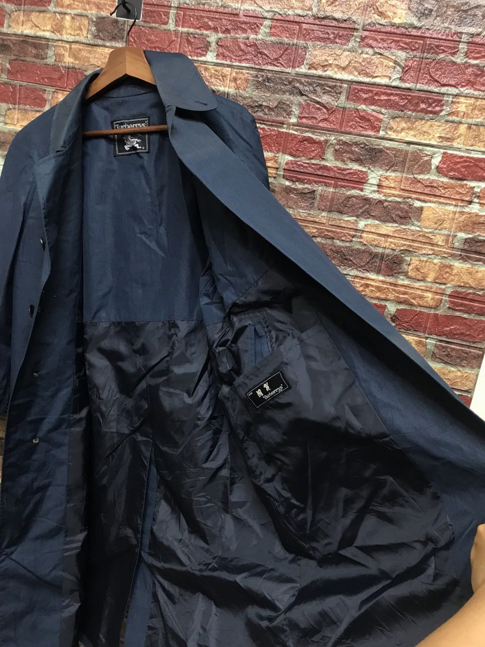 Burberry Vintage burberrys dark blue long coat jacket Size US M / EU 48-50 / 2 - 10 Thumbnail