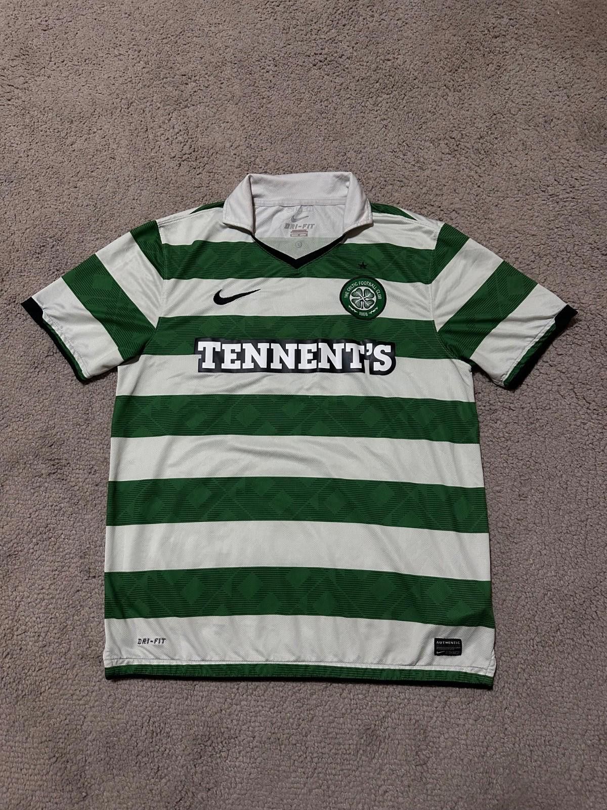 Nike #20 McCOURT Nike Celtic FC 2010/12 Football Soccer Jersey Size US L / EU 52-54 / 3 - 1 Thumbnail