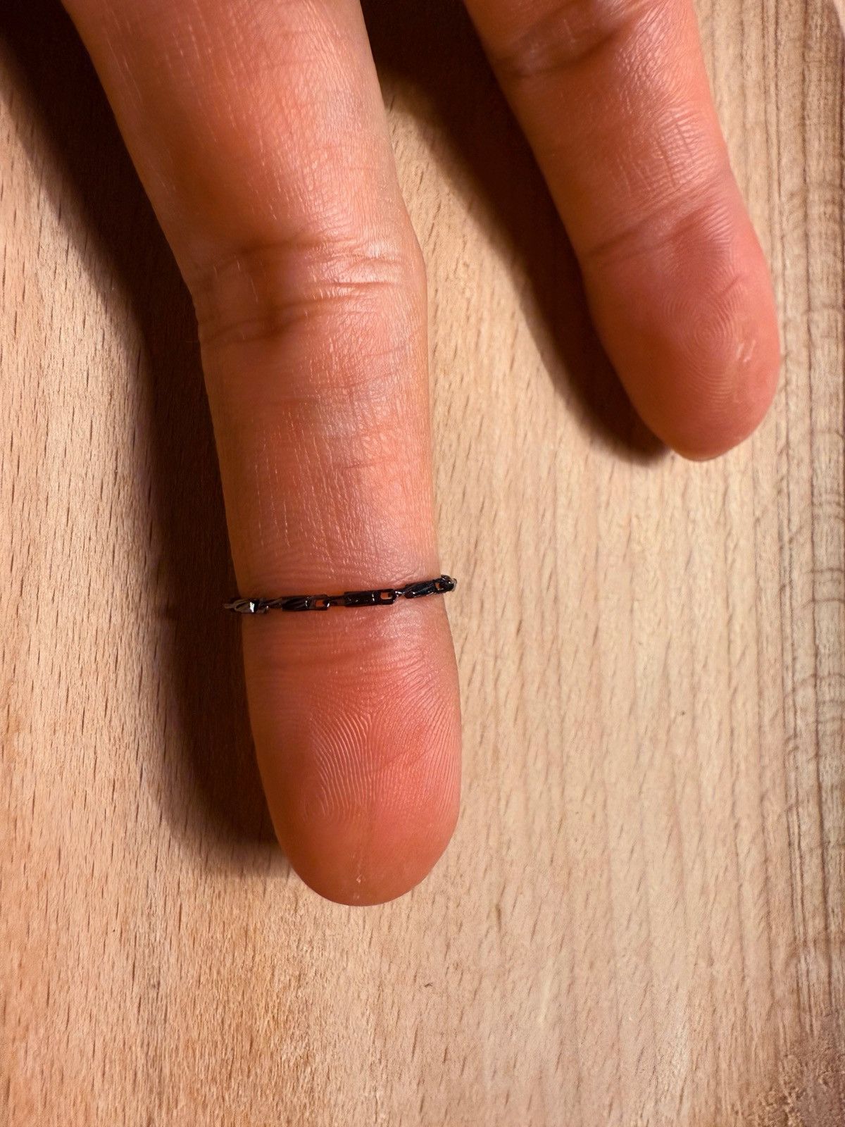 Other Minimalist Black Chain Link Ring – One Per Listing Size ONE SIZE - 2 Thumbnail