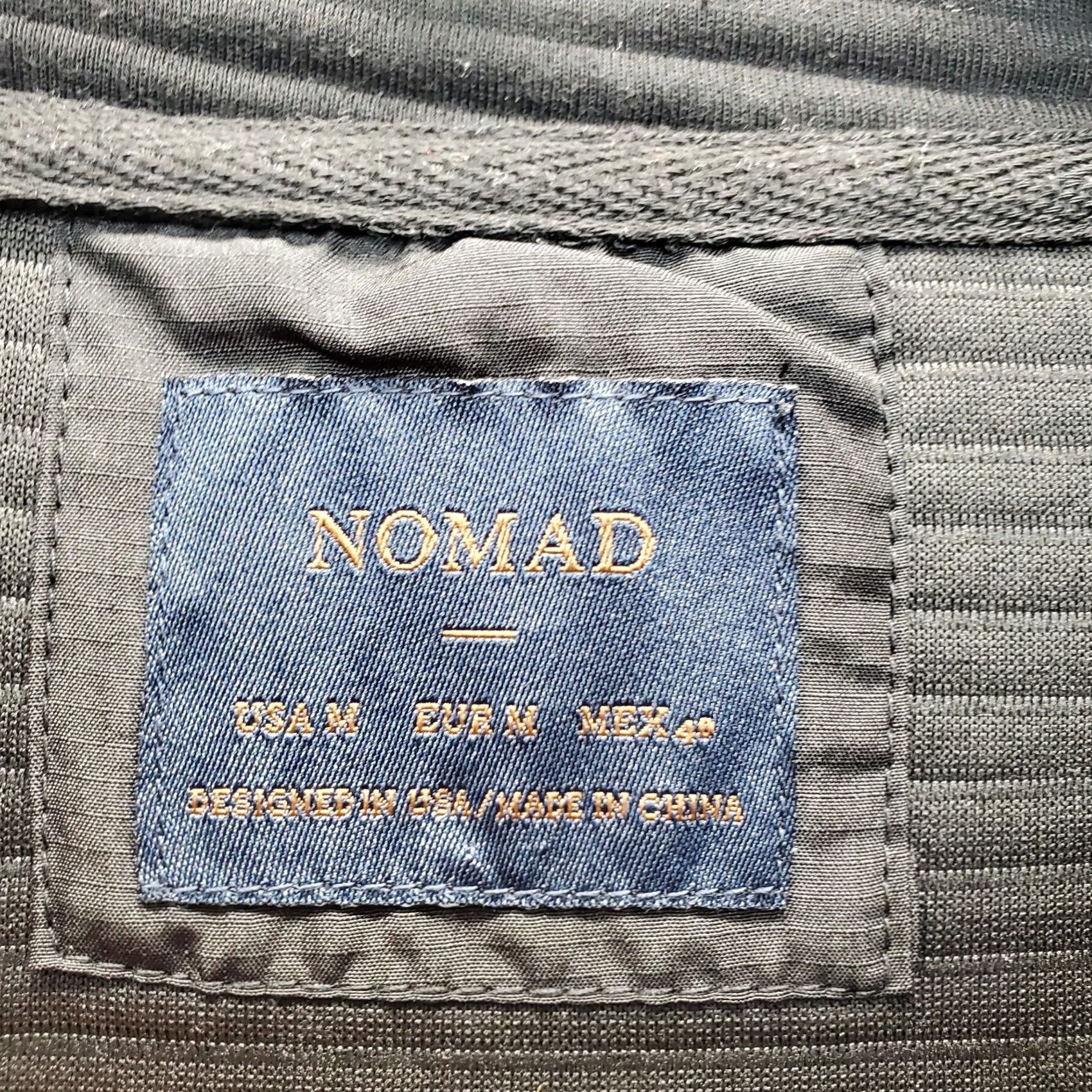 Nomad Nomad Pullover Jacket Mens M Black Cotton Pocket Mock Neck 1/4 Snap Front Size US M / EU 48-50 / 2 - 6 Thumbnail