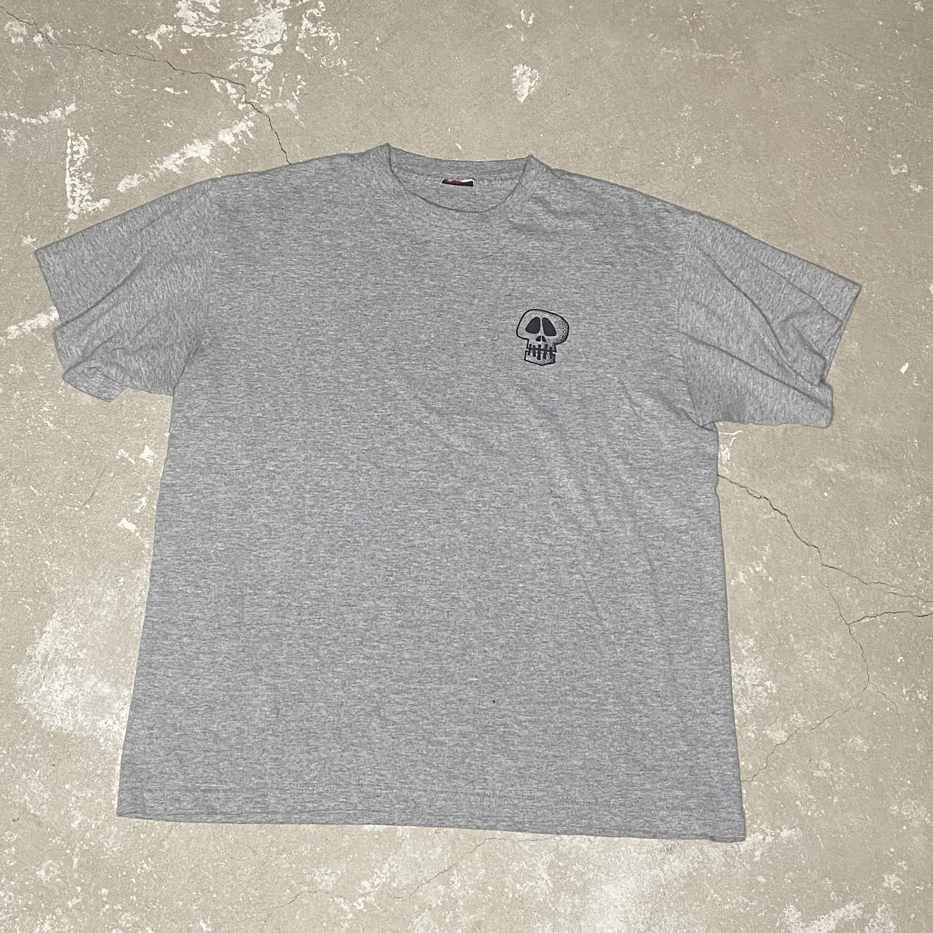 Stussy Stussy Worldwide Grey Skull T-Shirt Size US M / EU 48-50 / 2 - 1 Thumbnail