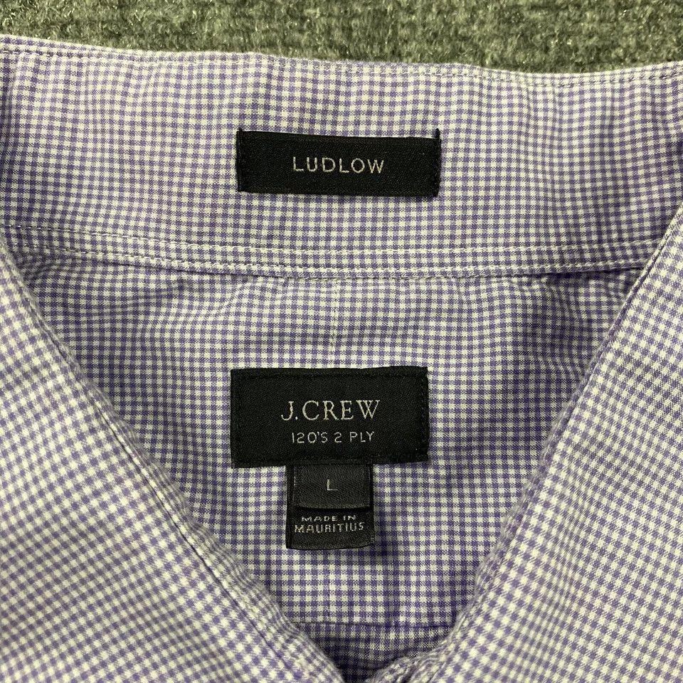 J.Crew J Crew Shirt Mens Large Gingham Ludlow 120s 2 Ply Button Up Size US L / EU 52-54 / 3 - 3 Thumbnail