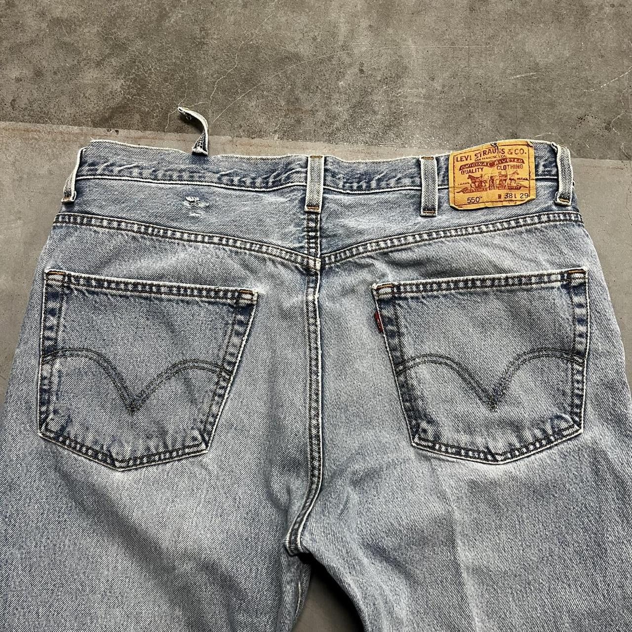Levi's × Vintage Vintage Y2K Baggy Levis Light Wash Ripped Denim Jeans! Size US 38 / EU 54 - 7 Thumbnail