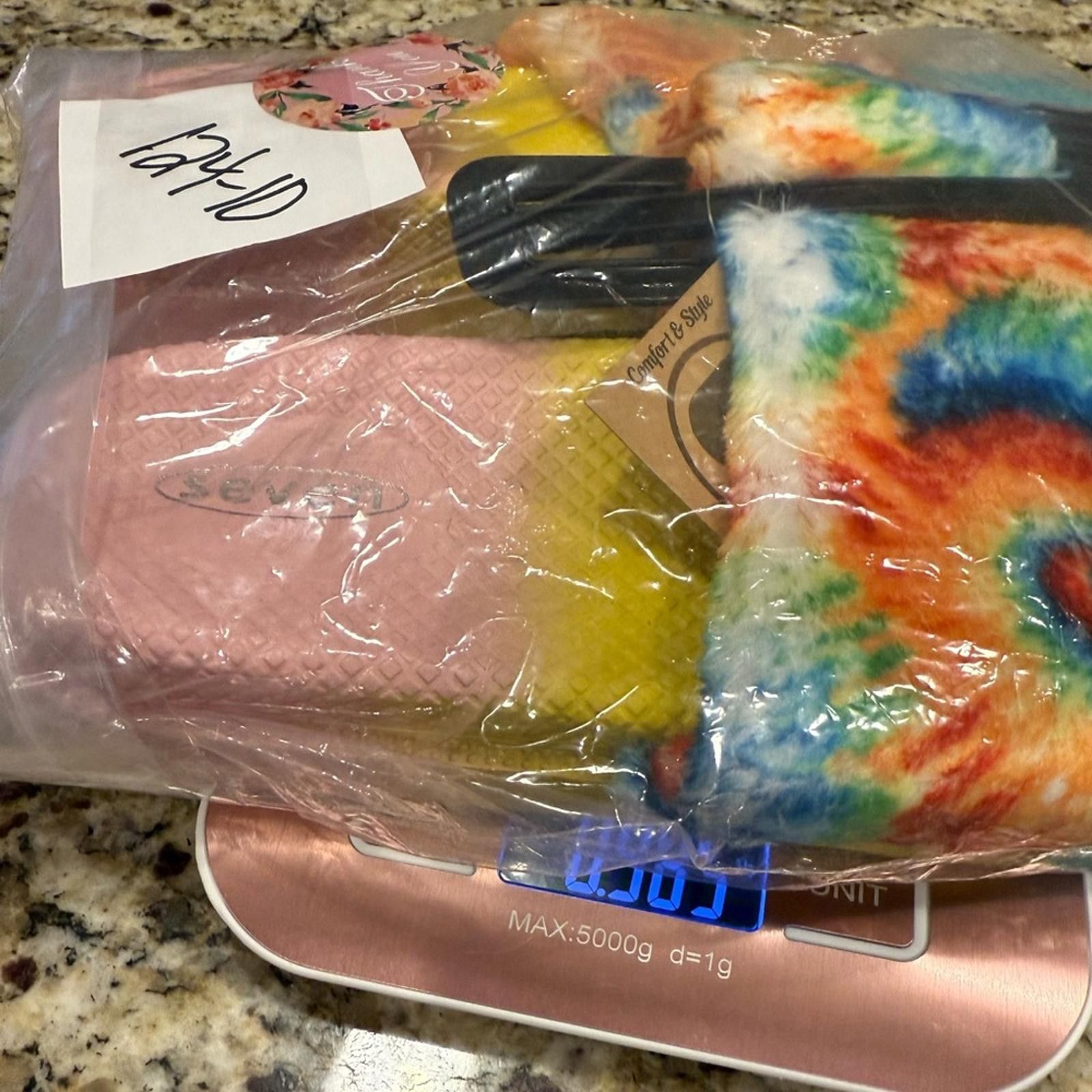 Seven 7 Seven tie dyed faux fur rainbow colored slides Size 8 Size US 8 / IT 38 - 9 Thumbnail