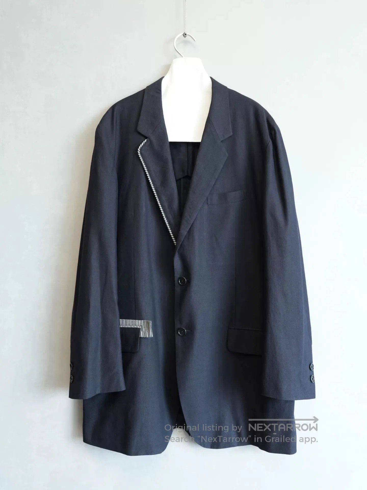 Yohji Yamamoto Yohji Yamamoto 10SS Striped Suit. Size US XL / EU 56 / 4 - 1 Thumbnail