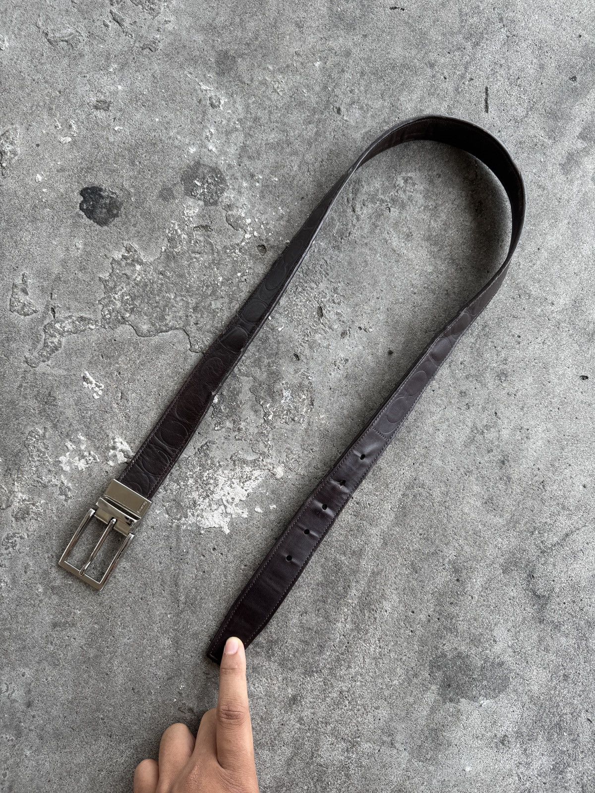 Coach Coach Monogram Genuine Leather Belt Size ONE SIZE - 7 Thumbnail