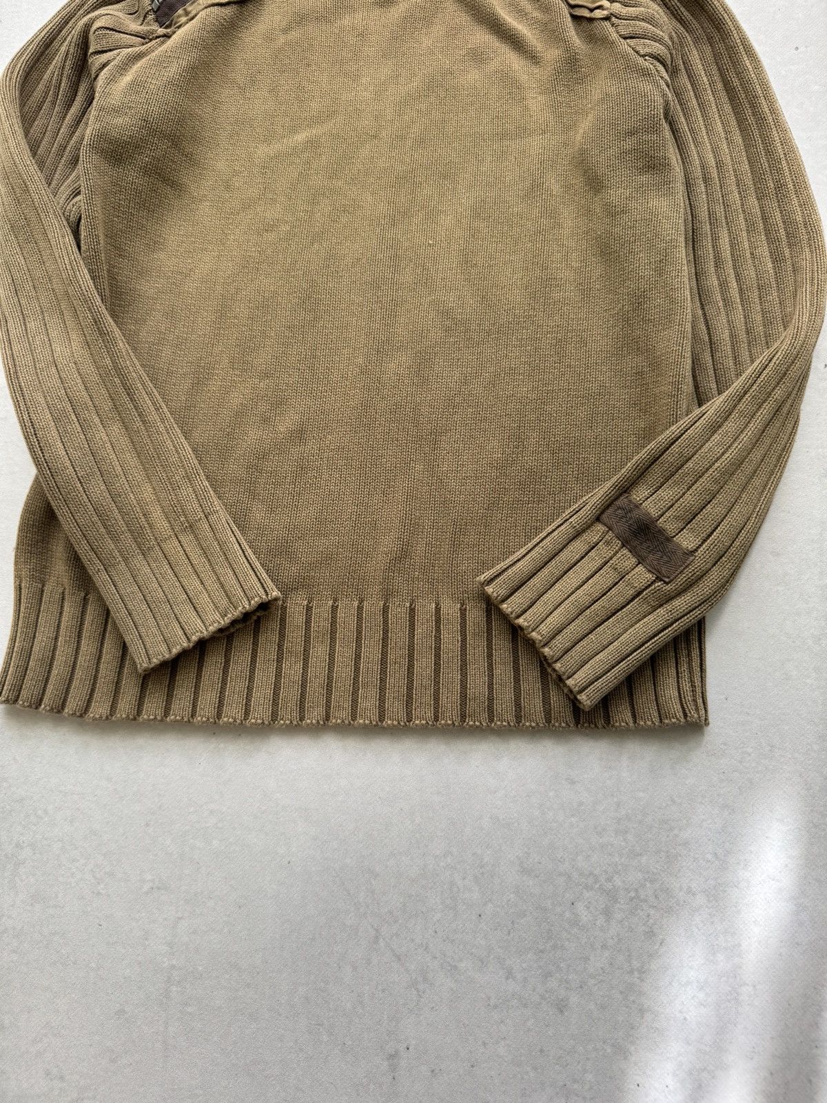 Le Grande Bleu (L.G.B.) Vintage Diesel Style Y2k Zipped Neck Ribbet Sweater Size US S / EU 44-46 / 1 - 3 Thumbnail