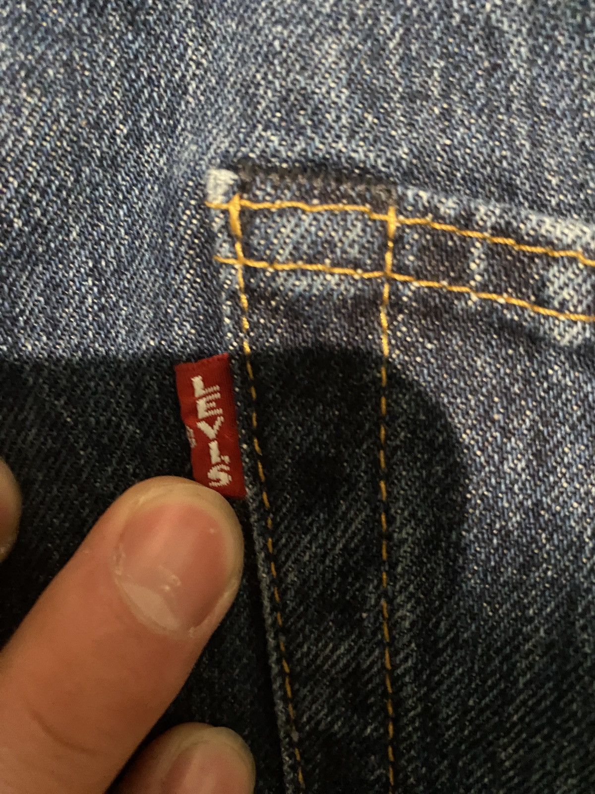 Levi's × Vintage Big E Vintage Levi's 501 Redline Jeans Selvedge 40x32 Size US 40 / EU 56 - 3 Thumbnail