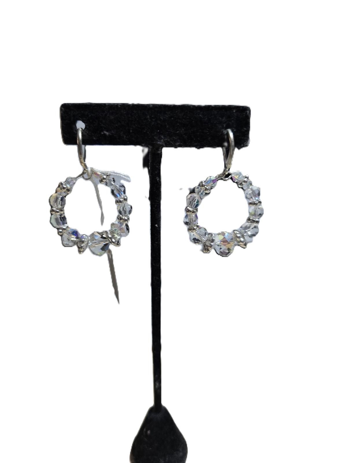 The Unbranded Brand Clear Round Plastic Hoop Earrings Size ONE SIZE - 1 Thumbnail