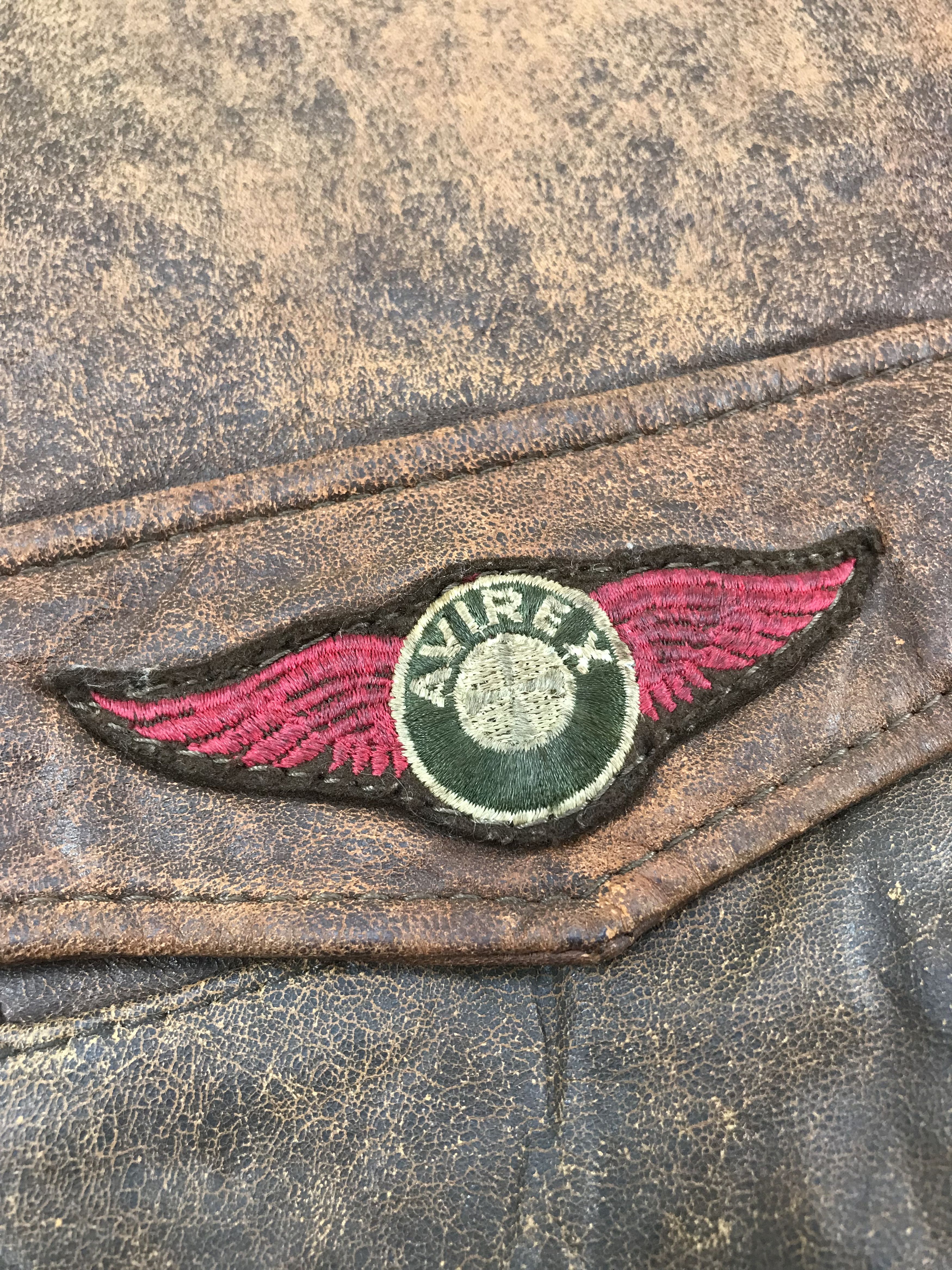 Avirex Vintage Avirex US Army Air Force Old Leather Flight Jacket Size US L / EU 52-54 / 3 - 14 Thumbnail