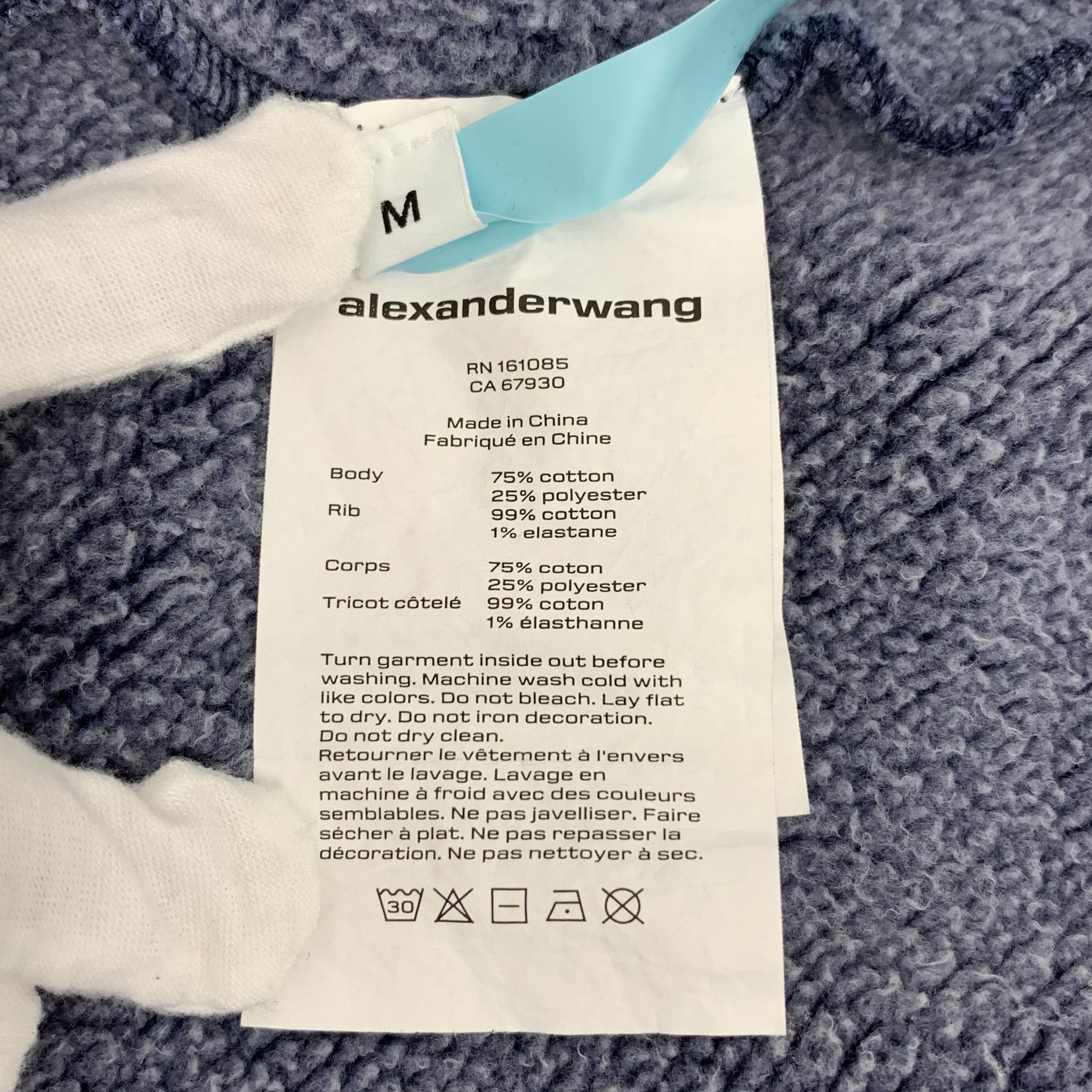 Alexander Wang Alexander Wang Washed Logo Sweatshirt Navy (M) Size US M / EU 48-50 / 2 - 6 Thumbnail