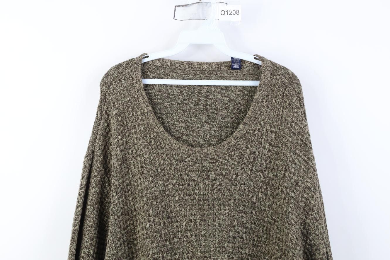 Vintage Vintage 90s Streetwear Thermal Ribbed Knit Crewneck Sweater Size US XXL / EU 58 / 5 - 2 Thumbnail