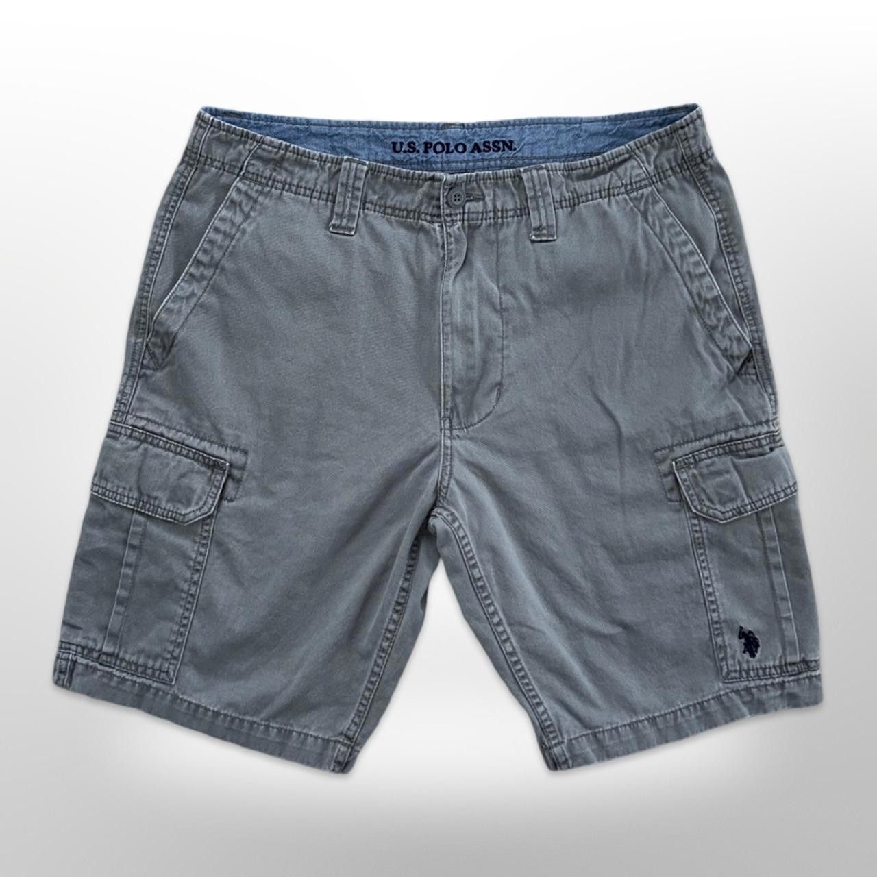 U.S. Polo Assn. × Vintage Vintage Grey Retro Baggy Cargo Shorts Size US 36 / EU 52 - 5 Thumbnail
