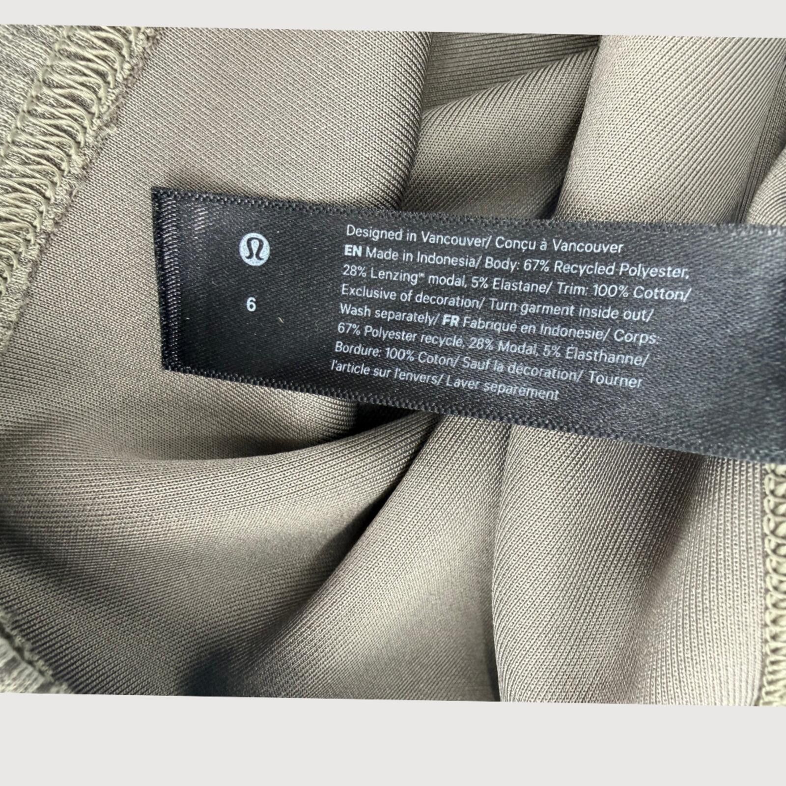 Lululemon Lululemon Softstreme Ribbed Tank Dress Slim Fit Olive 6 Size M / US 6-8 / IT 42-44 - 4 Thumbnail