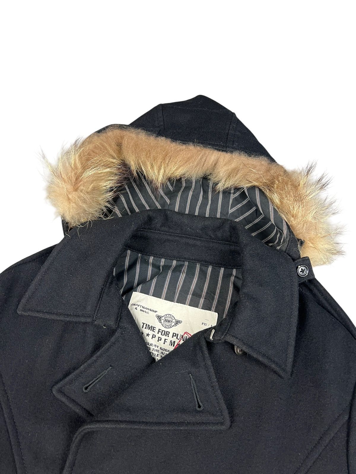 PPFM PPFM ‘Time For Punk” Fur Hooded Napoleon Coat Size US S / EU 44-46 / 1 - 6 Thumbnail