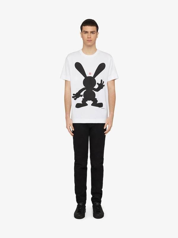 Disney White Oswald 4G Logo T-Shirt Size US M / EU 48-50 / 2 - 3 Thumbnail