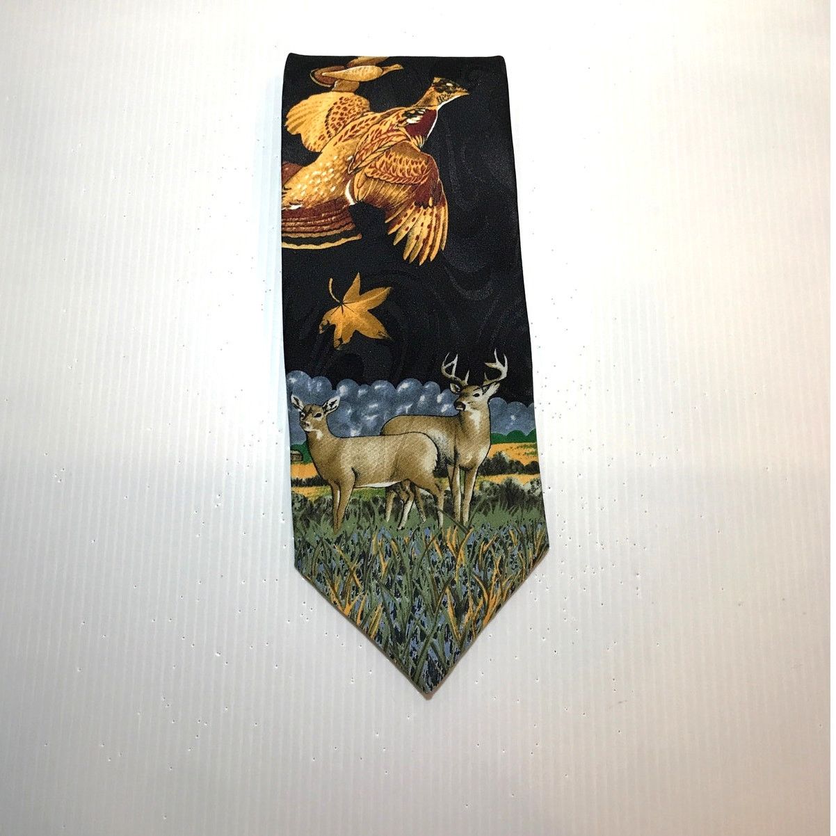 Other Reed St. James Birds Deer Hunting Classic Wide Men Necktie Size ONE SIZE - 1 Thumbnail