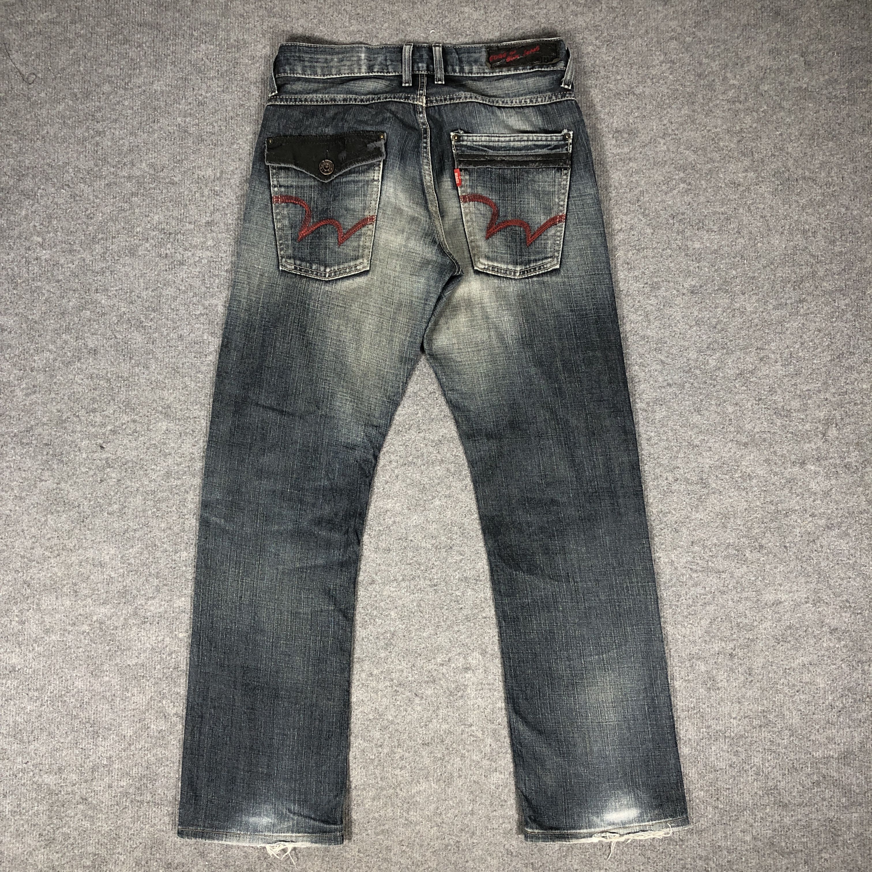 Edwin × Vintage Womens Vintage Edwin Jeans Edge Of Blue L1201W Size 32" / US 10 / IT 46 - 4 Thumbnail