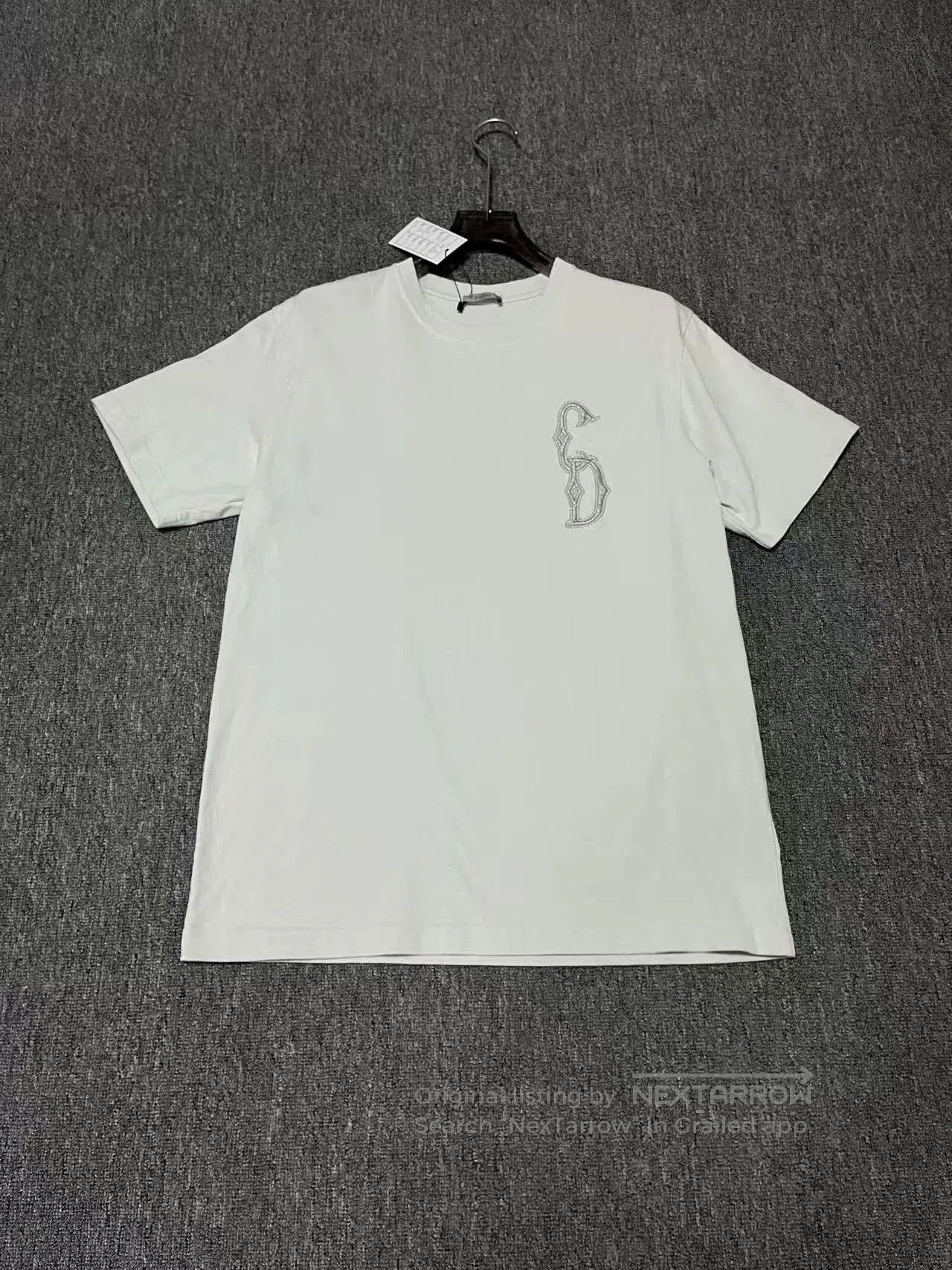Dior dior logo embroidered mint green short sleeve tee. Size US M / EU 48-50 / 2 - 1 Thumbnail