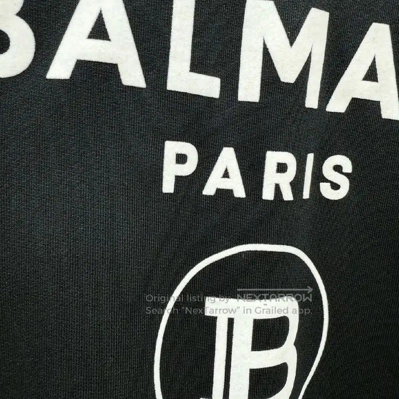 Balmain Balmain Black Cotton Long Sleeve Sweatshirt . Size US S / EU 44-46 / 1 - 4 Thumbnail