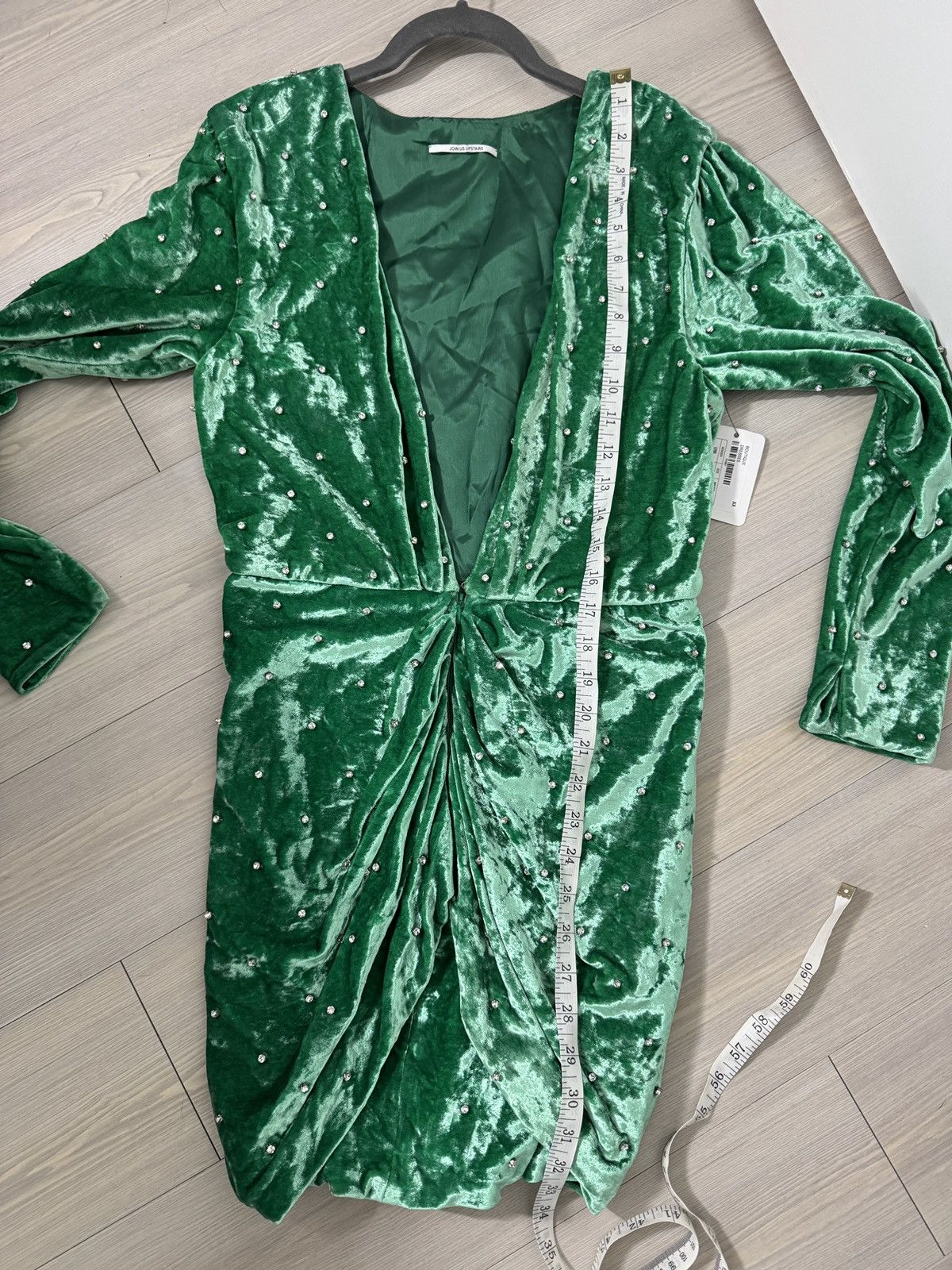 The Attico The Attico Crystal-embellished Reversible Ruched Mini Dress Size S / US 4 / IT 40 - 8 Thumbnail
