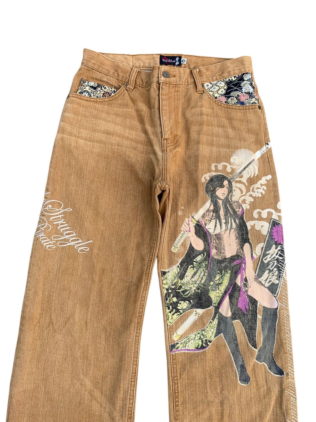 Kapital RARE💥KARAKURI DEVINE RETRIBUTION SUKAJAN JAPANESE DENIM Size US 32 / EU 48 - 6 Thumbnail