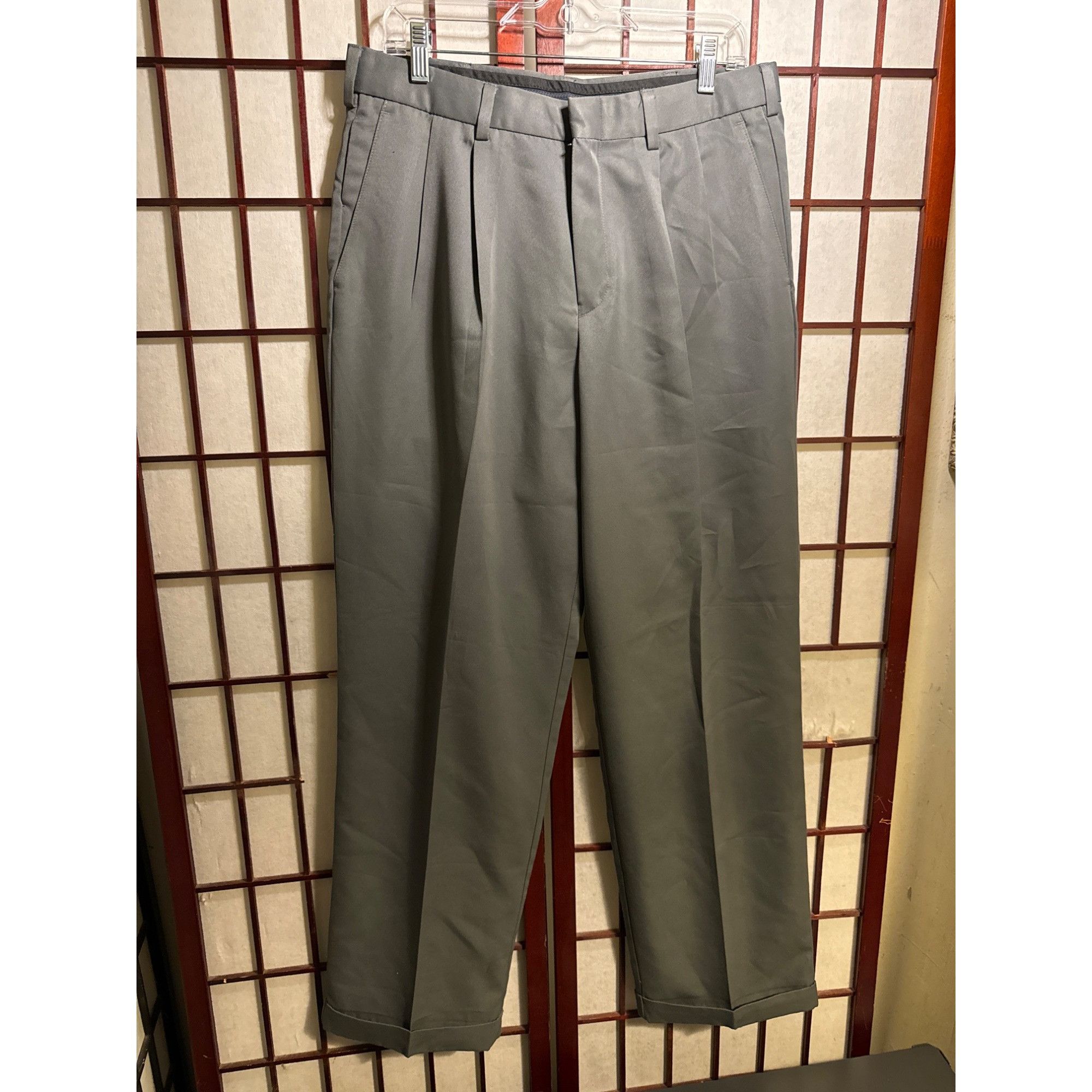 Dockers Dockers Men's Microfiber Polyester Pants W33 L32 Gray Size US 33 - 1 Thumbnail