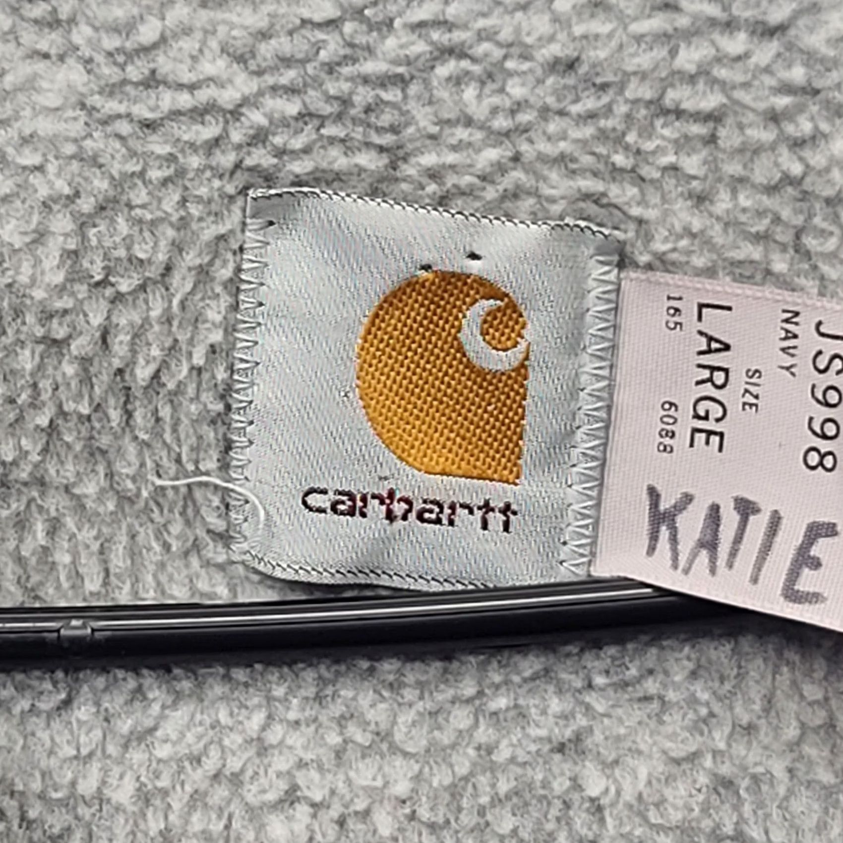 Carhartt VINTAGE Carhartt Jacket Mens L JS998 Fleece Lined Regular Fit USA Deadstock Casual Workwear Bomber Zip Blue Size US L / EU 52-54 / 3 - 3 Thumbnail