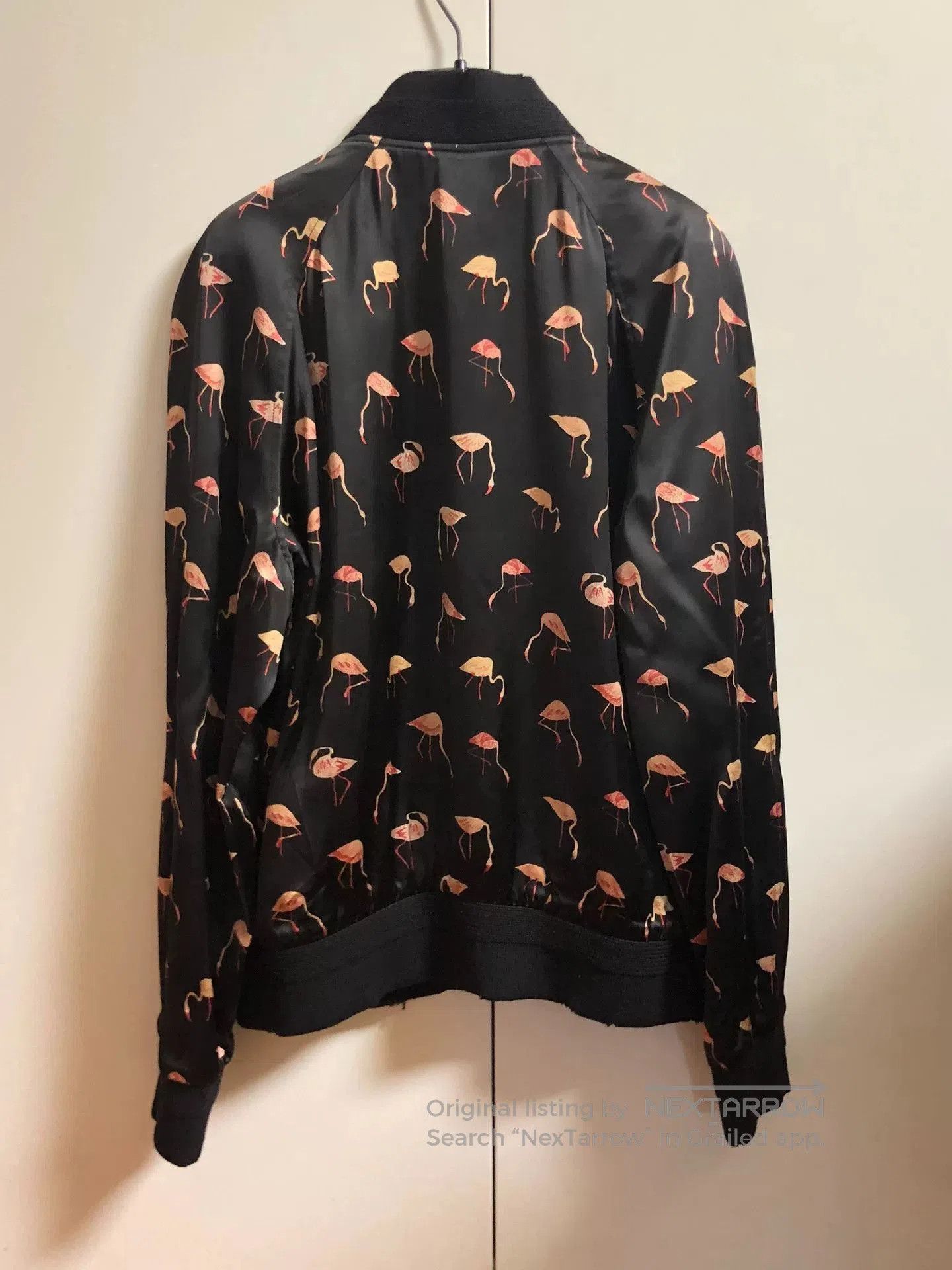 Saint Laurent Paris Saint Laurent Flamingo Print Silk Jacket. Size US L / EU 52-54 / 3 - 5 Thumbnail