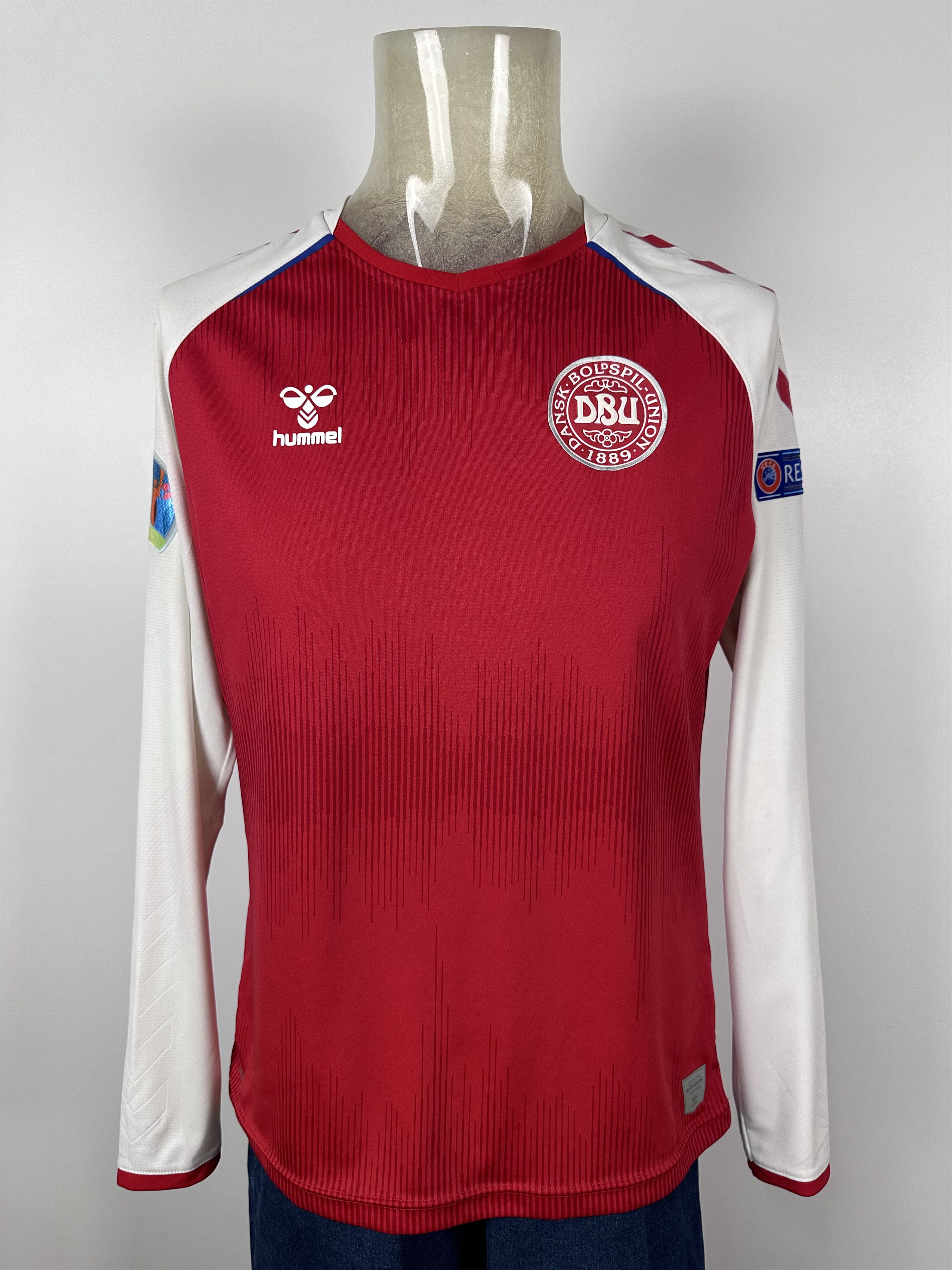 Hummel DENMARK 2021 LONG SLEEVE FOOTBALL SHIRT SOCCER JERSEY HUMMEL Size US M / EU 48-50 / 2 - 1 Thumbnail