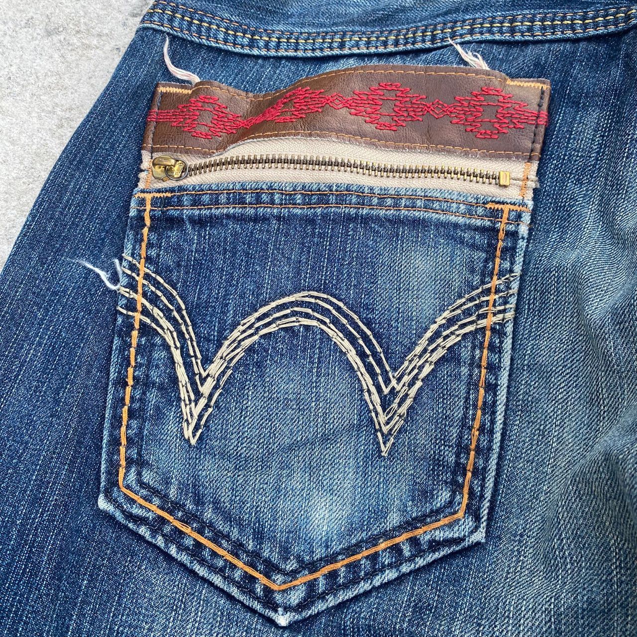 If Six Was Nine Vintage Edwin Exclusive Vintage Distressed Denim Size US 32 / EU 48 - 10 Thumbnail