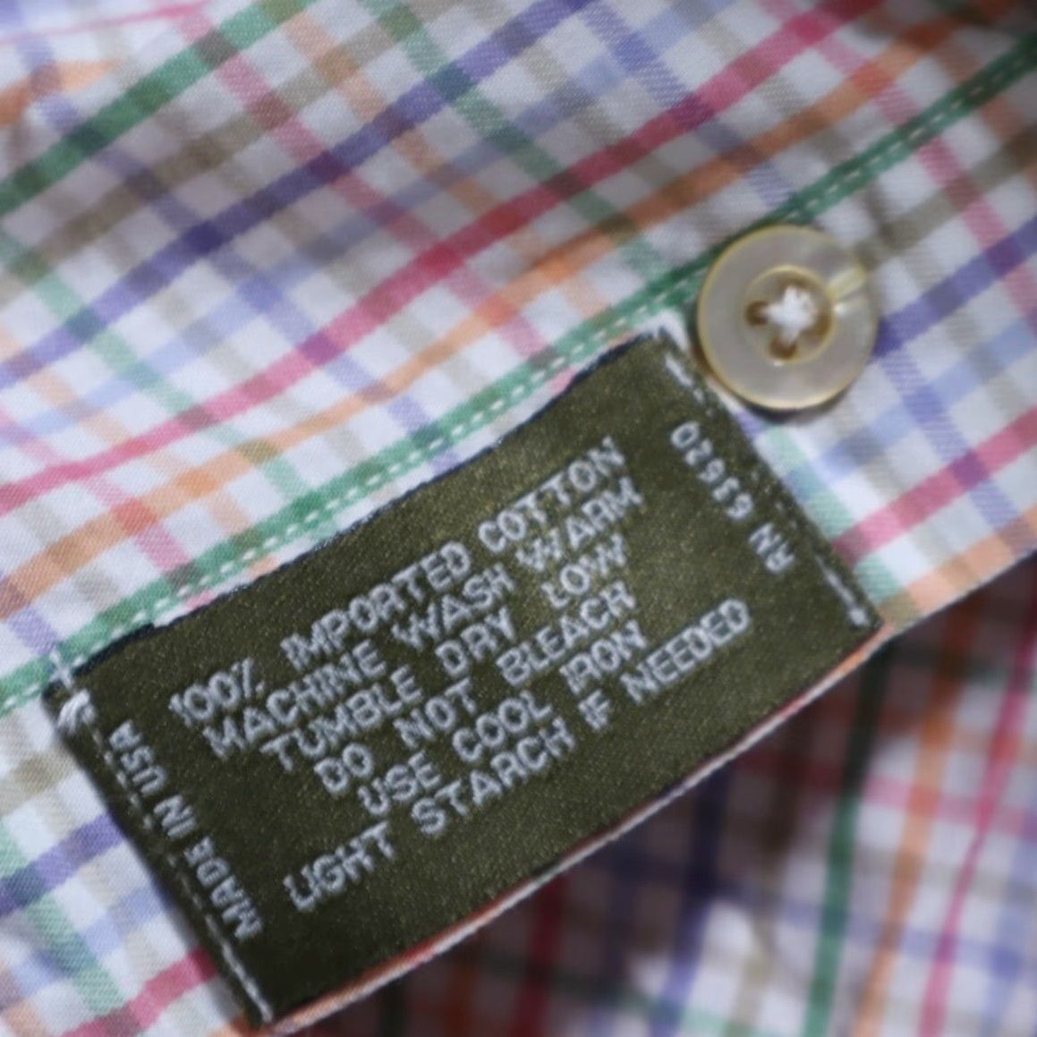 Vintage Gitman Bros. Cotton Striped Long Sleeve Button Down Shirt White Men's L Size US L / EU 52-54 / 3 - 8 Thumbnail